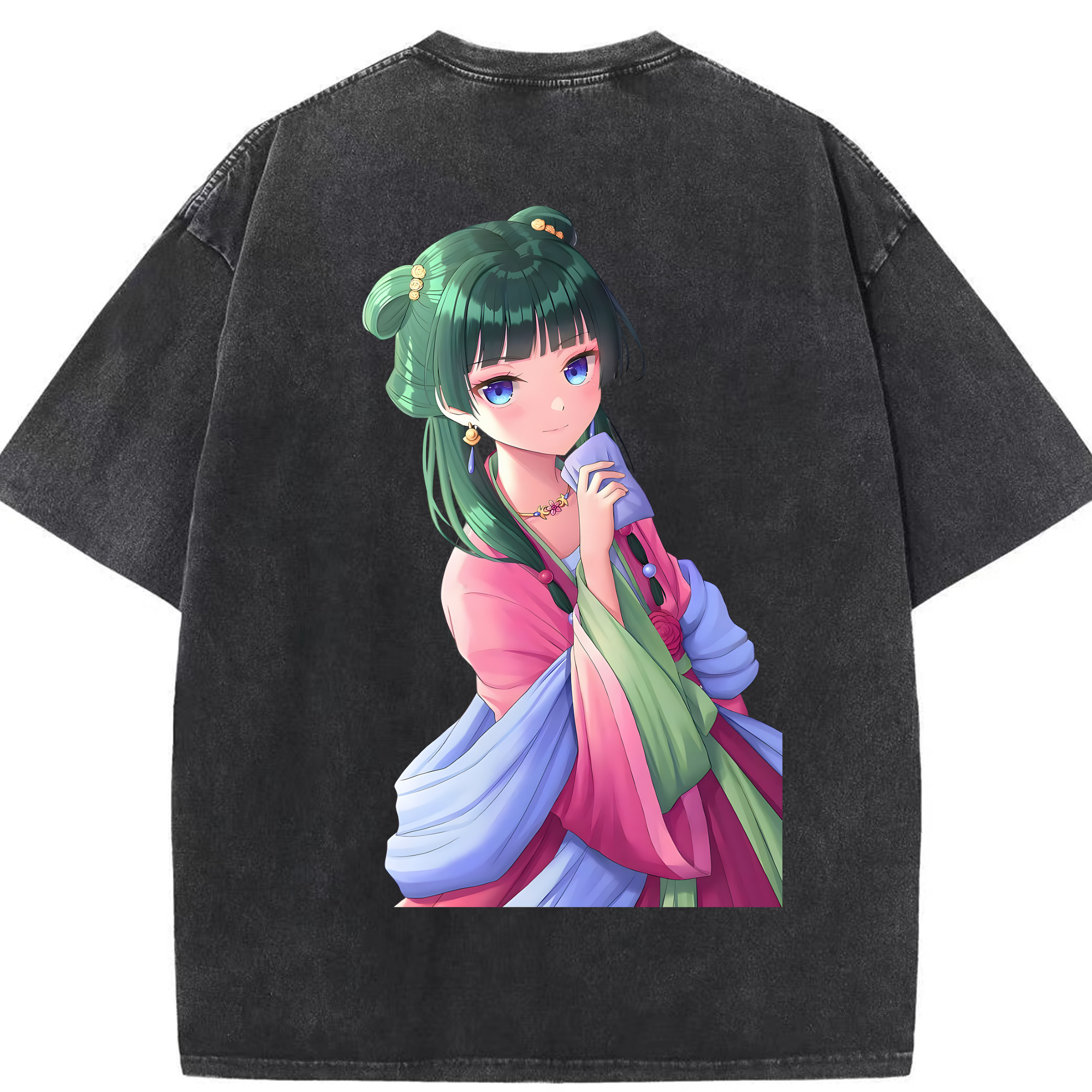 （画像用） 薬屋のひとりごと The Apothecary Diaries 綿100% ヴィンテージ風 半袖Tシャツ（背面プリント）