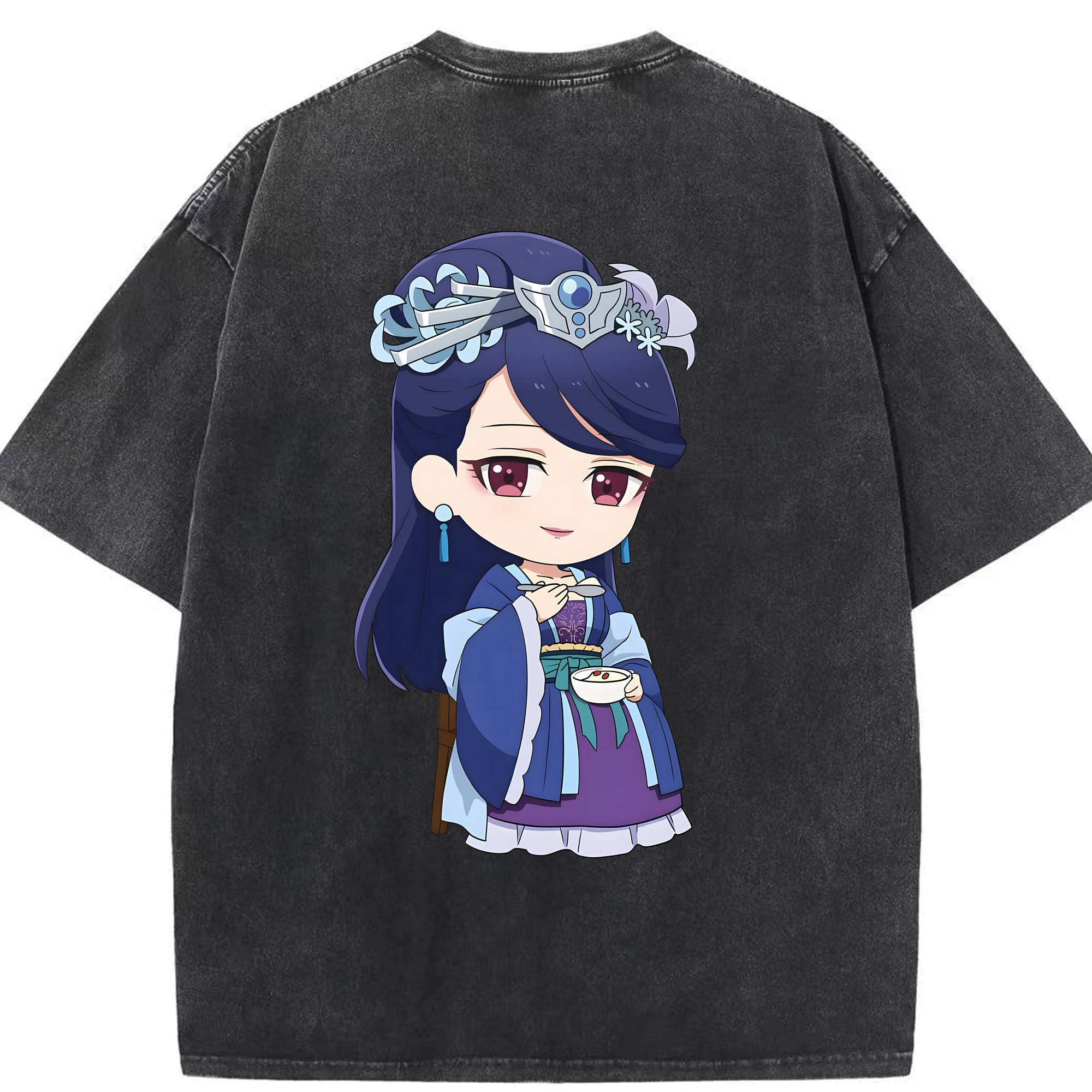 （画像用） 薬屋のひとりごと The Apothecary Diaries 綿100% ヴィンテージ風 半袖Tシャツ（背面プリント）