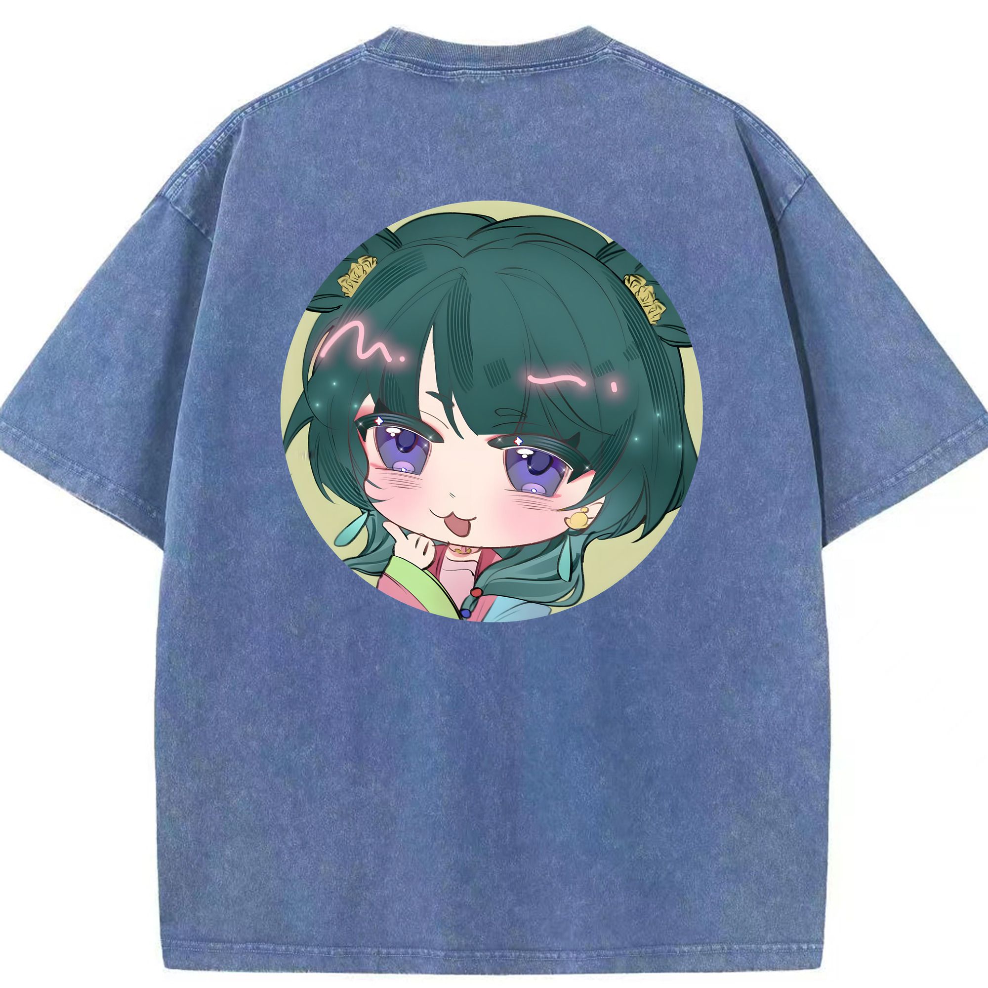 （画像用） 薬屋のひとりごと The Apothecary Diaries 綿100% ヴィンテージ風 半袖Tシャツ（背面プリント）