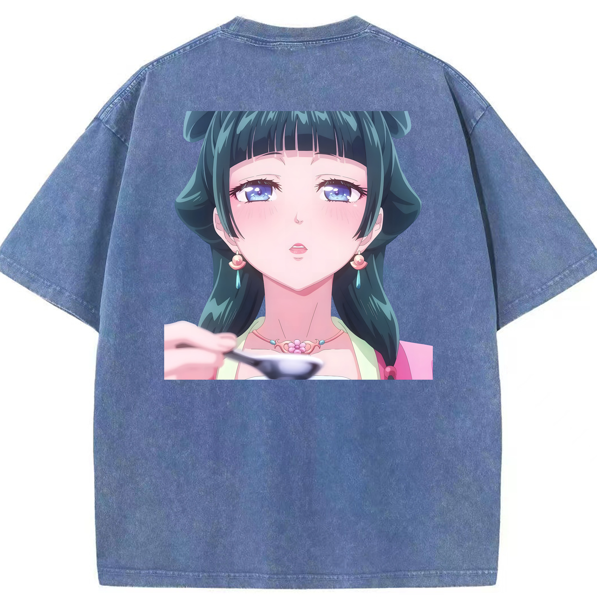 （画像用） 薬屋のひとりごと The Apothecary Diaries 綿100% ヴィンテージ風 半袖Tシャツ（背面プリント）