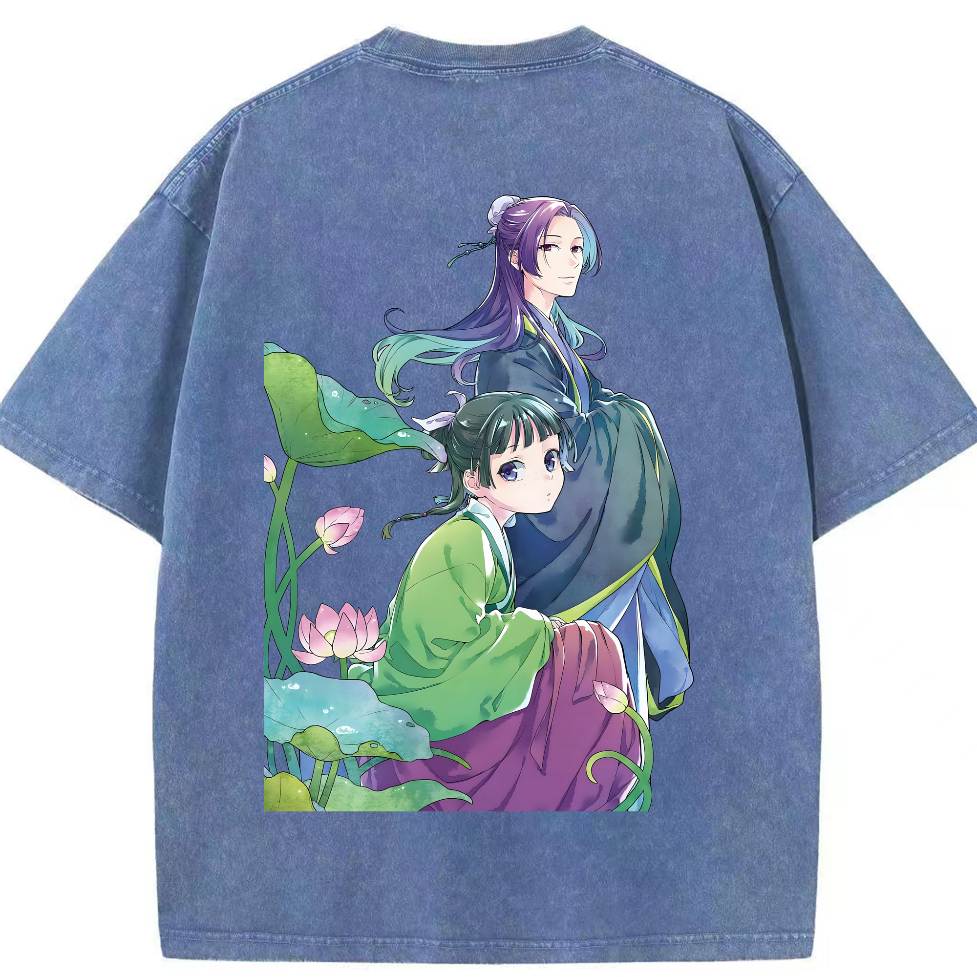 （画像用） 薬屋のひとりごと The Apothecary Diaries 綿100% ヴィンテージ風 半袖Tシャツ（背面プリント）