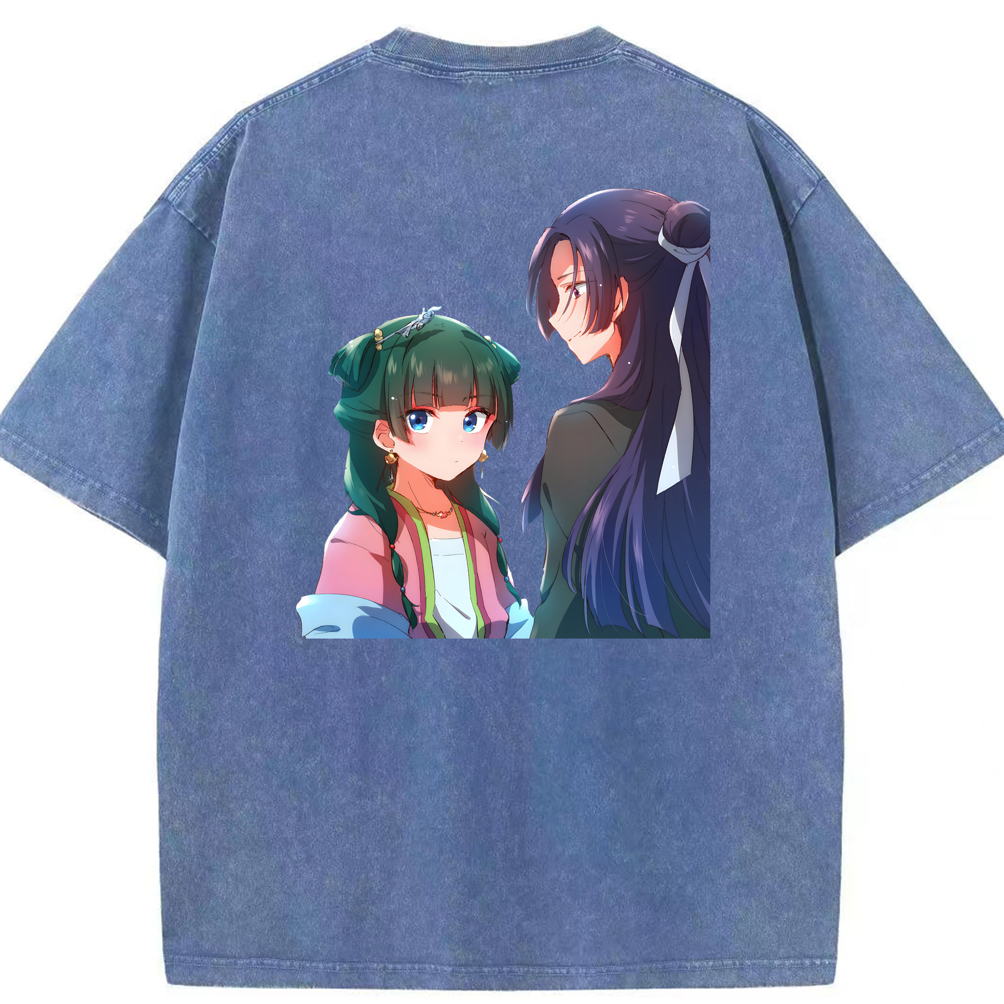 （画像用） 薬屋のひとりごと The Apothecary Diaries 綿100% ヴィンテージ風 半袖Tシャツ（背面プリント）
