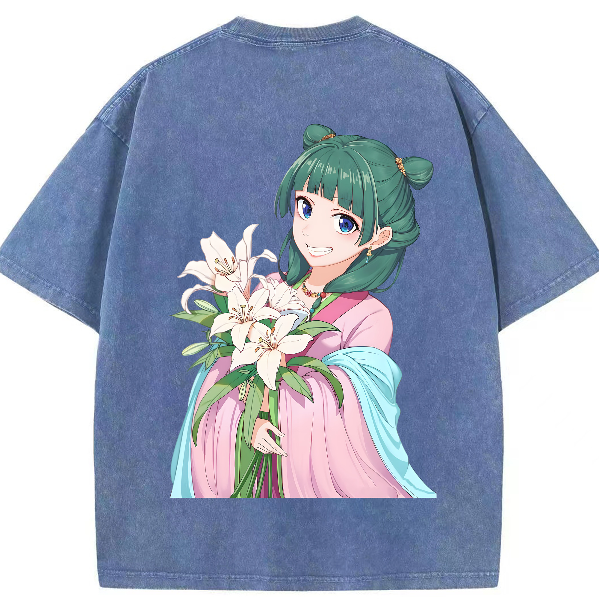 （画像用） 薬屋のひとりごと The Apothecary Diaries 綿100% ヴィンテージ風 半袖Tシャツ（背面プリント）
