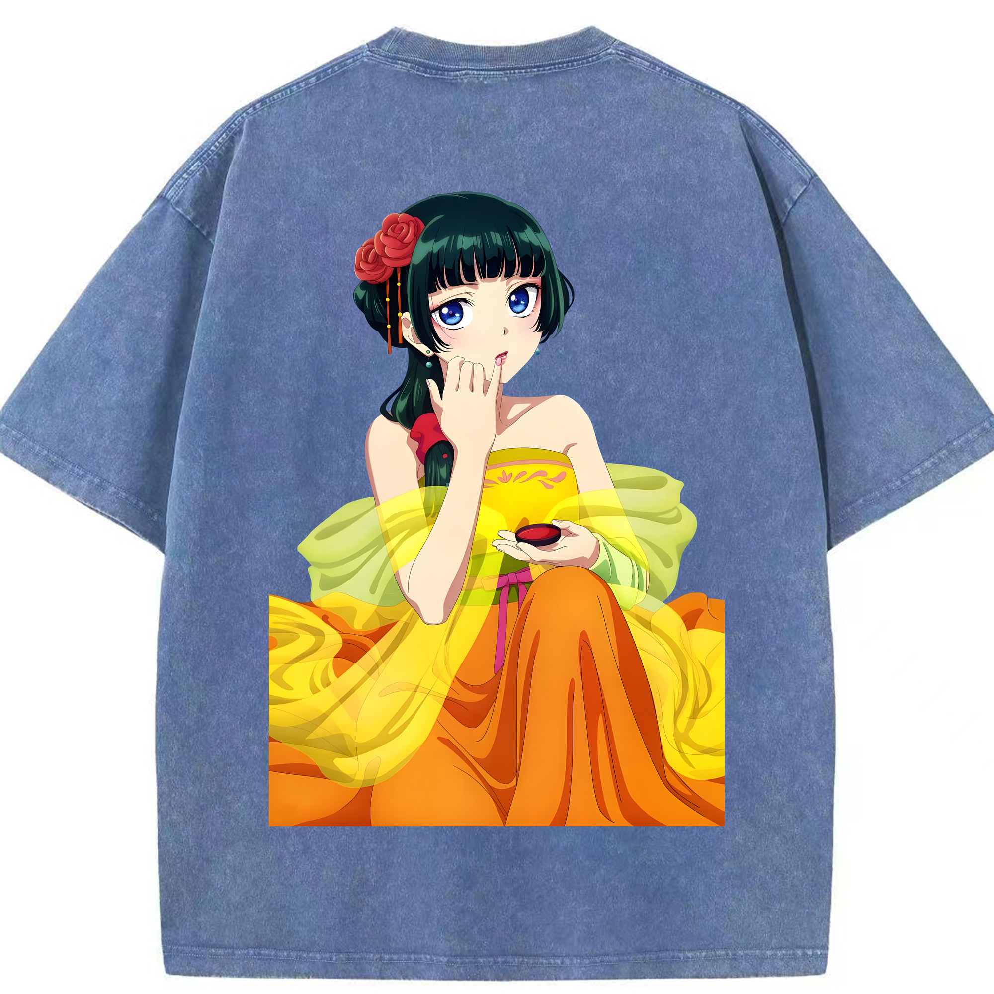 （画像用） 薬屋のひとりごと The Apothecary Diaries 綿100% ヴィンテージ風 半袖Tシャツ（背面プリント）