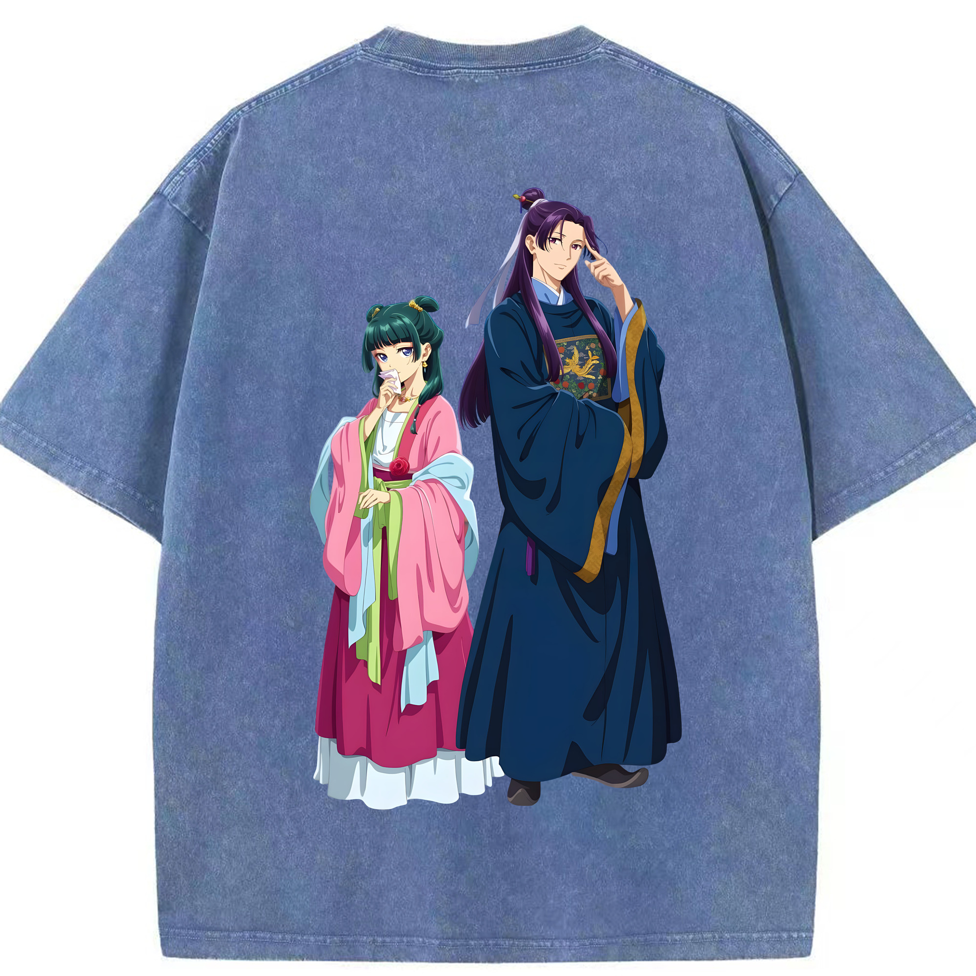 （画像用） 薬屋のひとりごと The Apothecary Diaries 綿100% ヴィンテージ風 半袖Tシャツ（背面プリント）