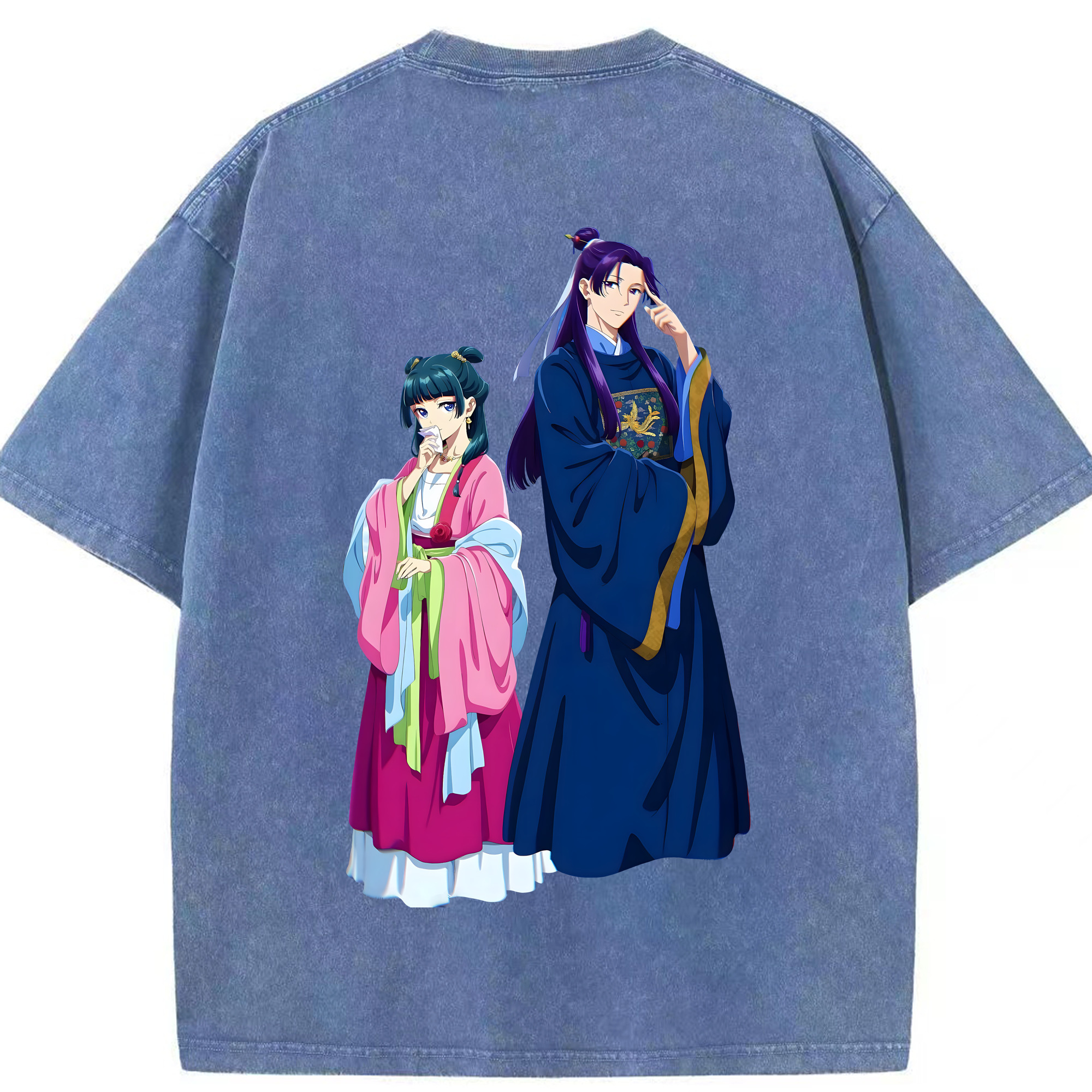 （画像用） 薬屋のひとりごと The Apothecary Diaries 綿100% ヴィンテージ風 半袖Tシャツ（背面プリント）
