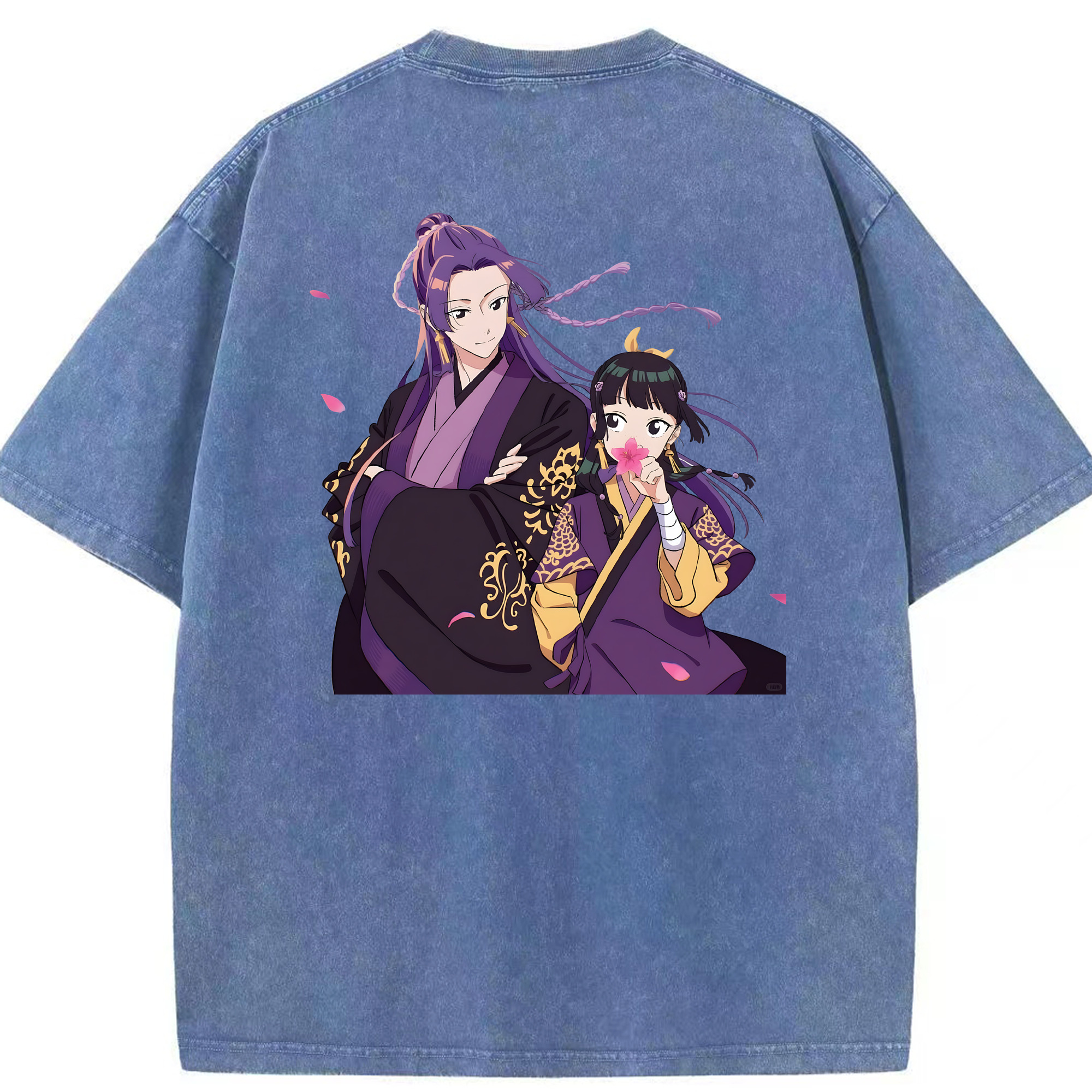 （画像用） 薬屋のひとりごと The Apothecary Diaries 綿100% ヴィンテージ風 半袖Tシャツ（背面プリント）