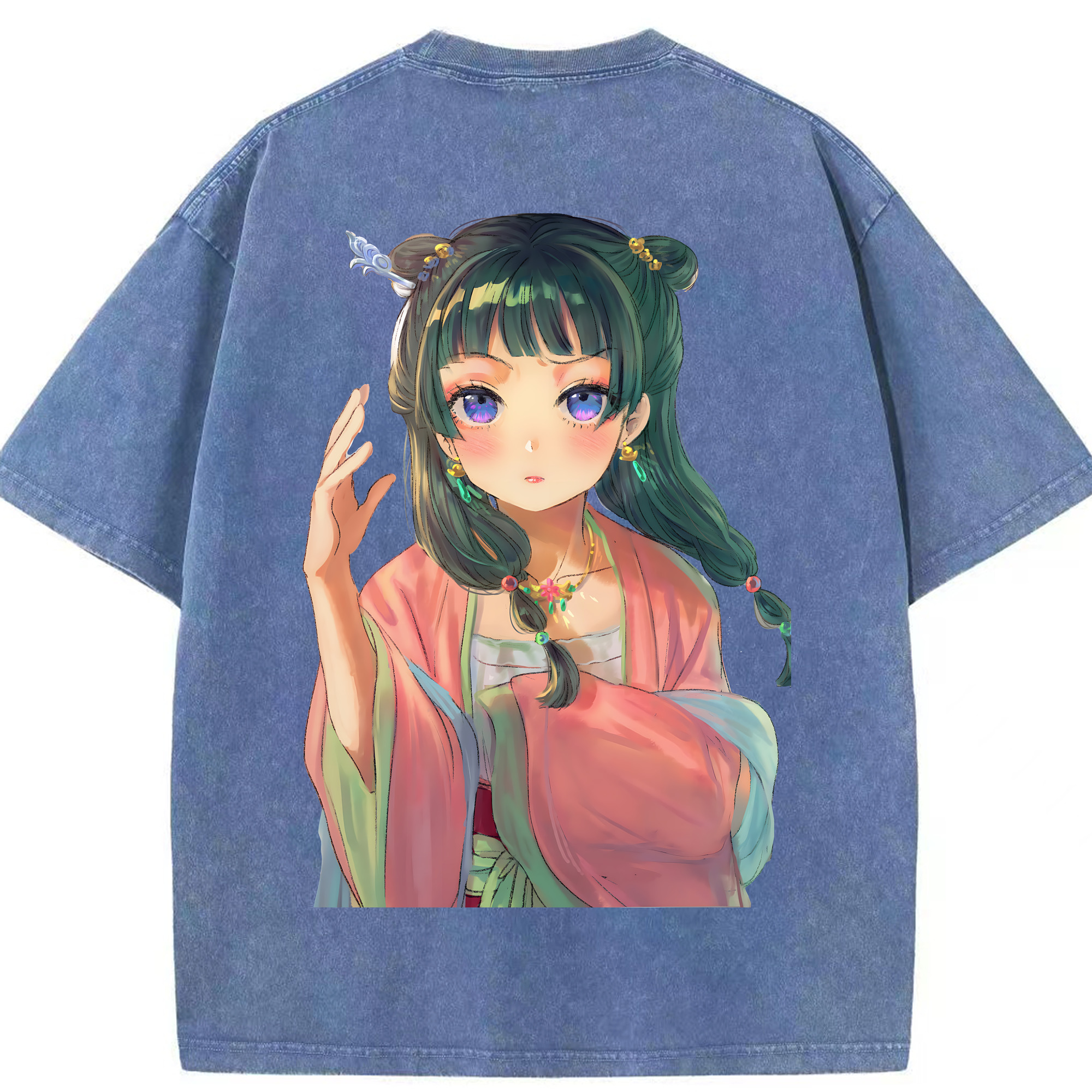 （画像用） 薬屋のひとりごと The Apothecary Diaries 綿100% ヴィンテージ風 半袖Tシャツ（背面プリント）