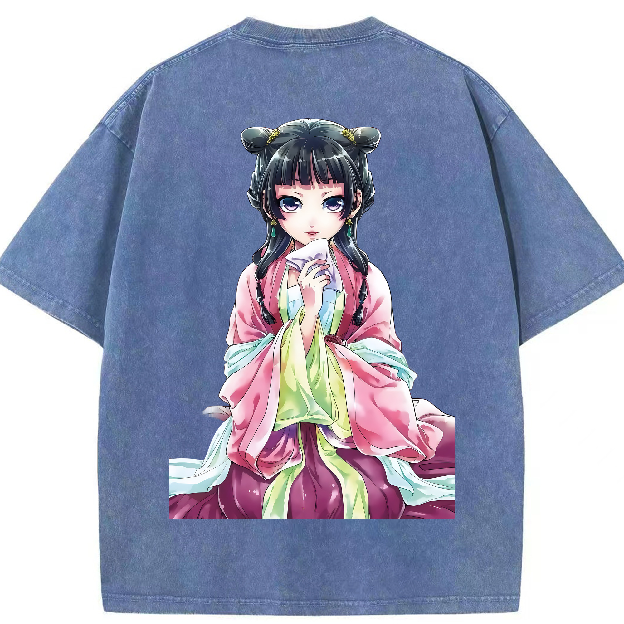 （画像用） 薬屋のひとりごと The Apothecary Diaries 綿100% ヴィンテージ風 半袖Tシャツ（背面プリント）