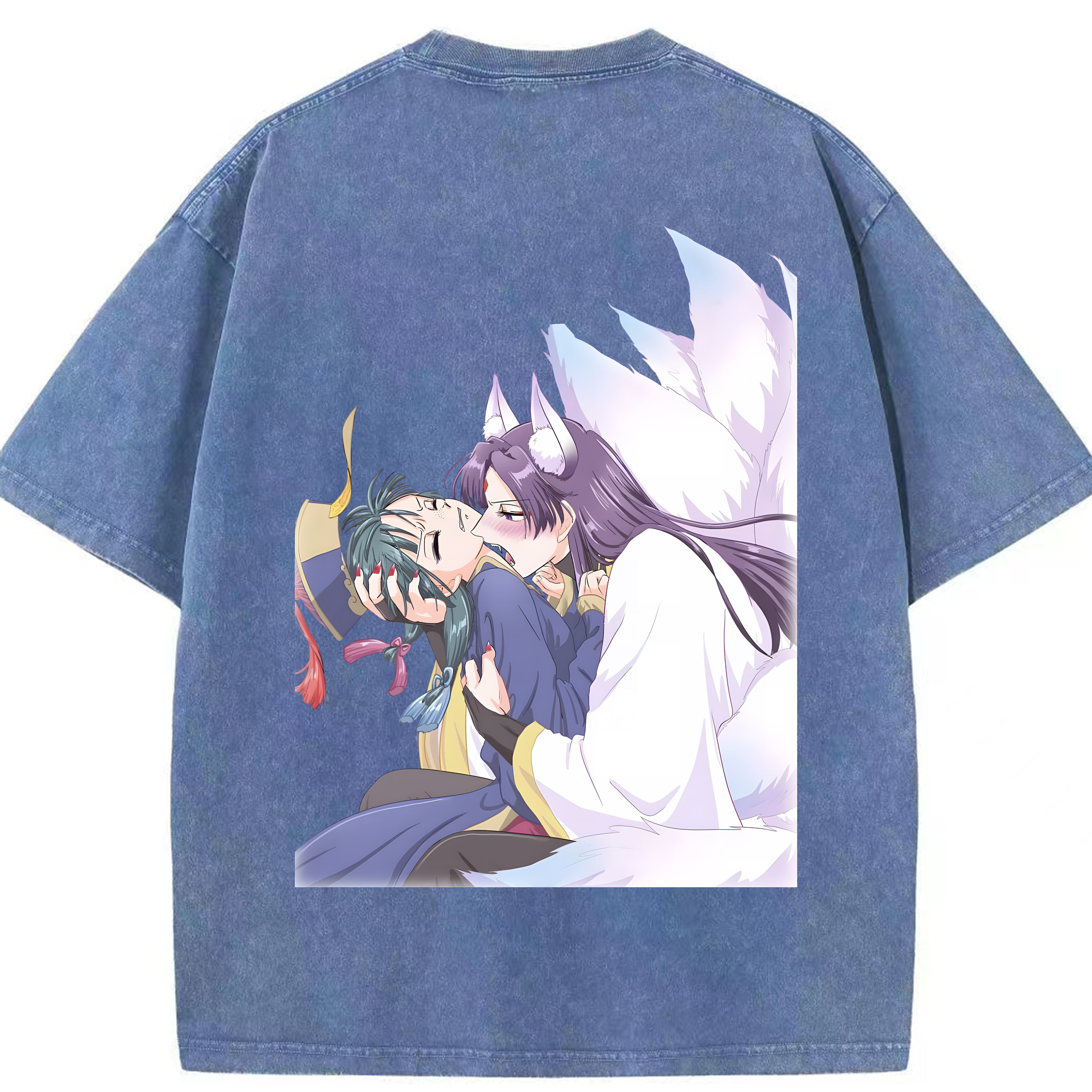 （画像用） 薬屋のひとりごと The Apothecary Diaries 綿100% ヴィンテージ風 半袖Tシャツ（背面プリント）