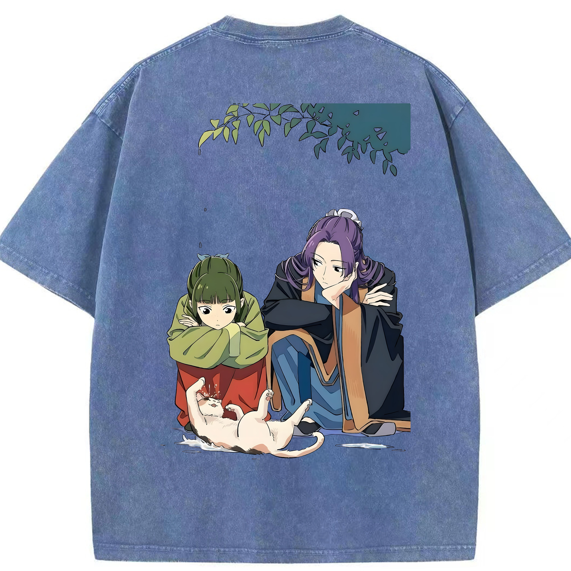 （画像用） 薬屋のひとりごと The Apothecary Diaries 綿100% ヴィンテージ風 半袖Tシャツ（背面プリント）