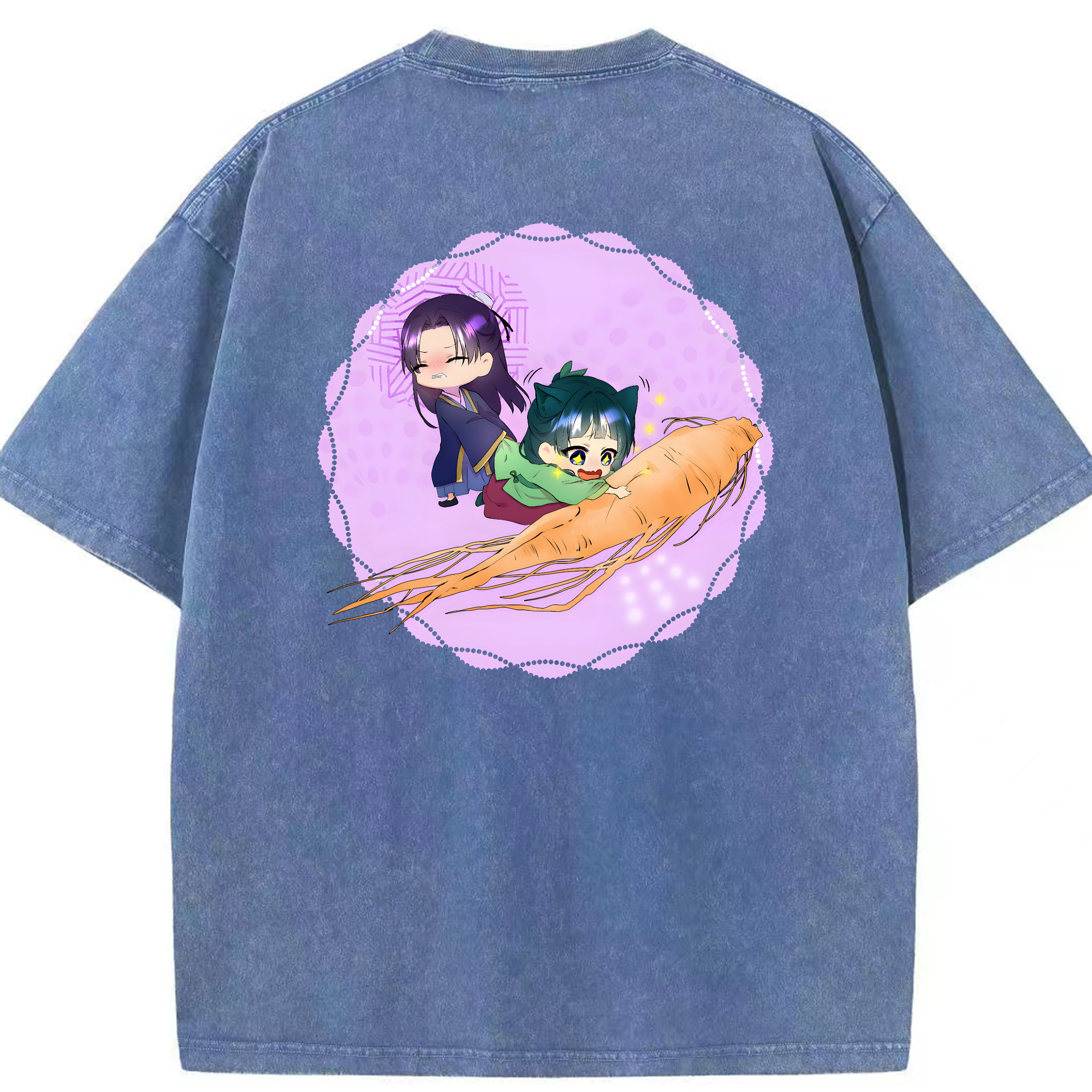 （画像用） 薬屋のひとりごと The Apothecary Diaries 綿100% ヴィンテージ風 半袖Tシャツ（背面プリント）