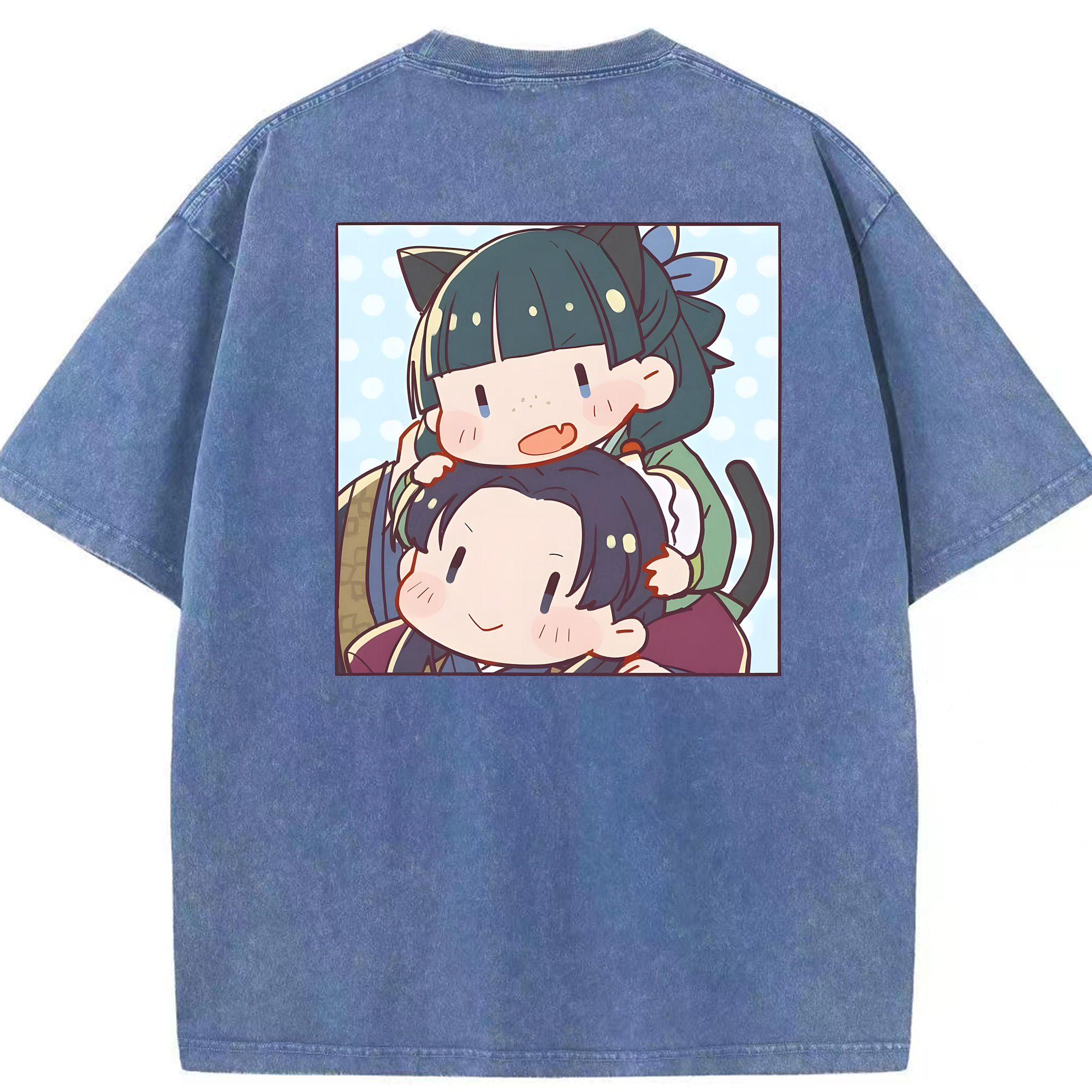 （画像用） 薬屋のひとりごと The Apothecary Diaries 綿100% ヴィンテージ風 半袖Tシャツ（背面プリント）