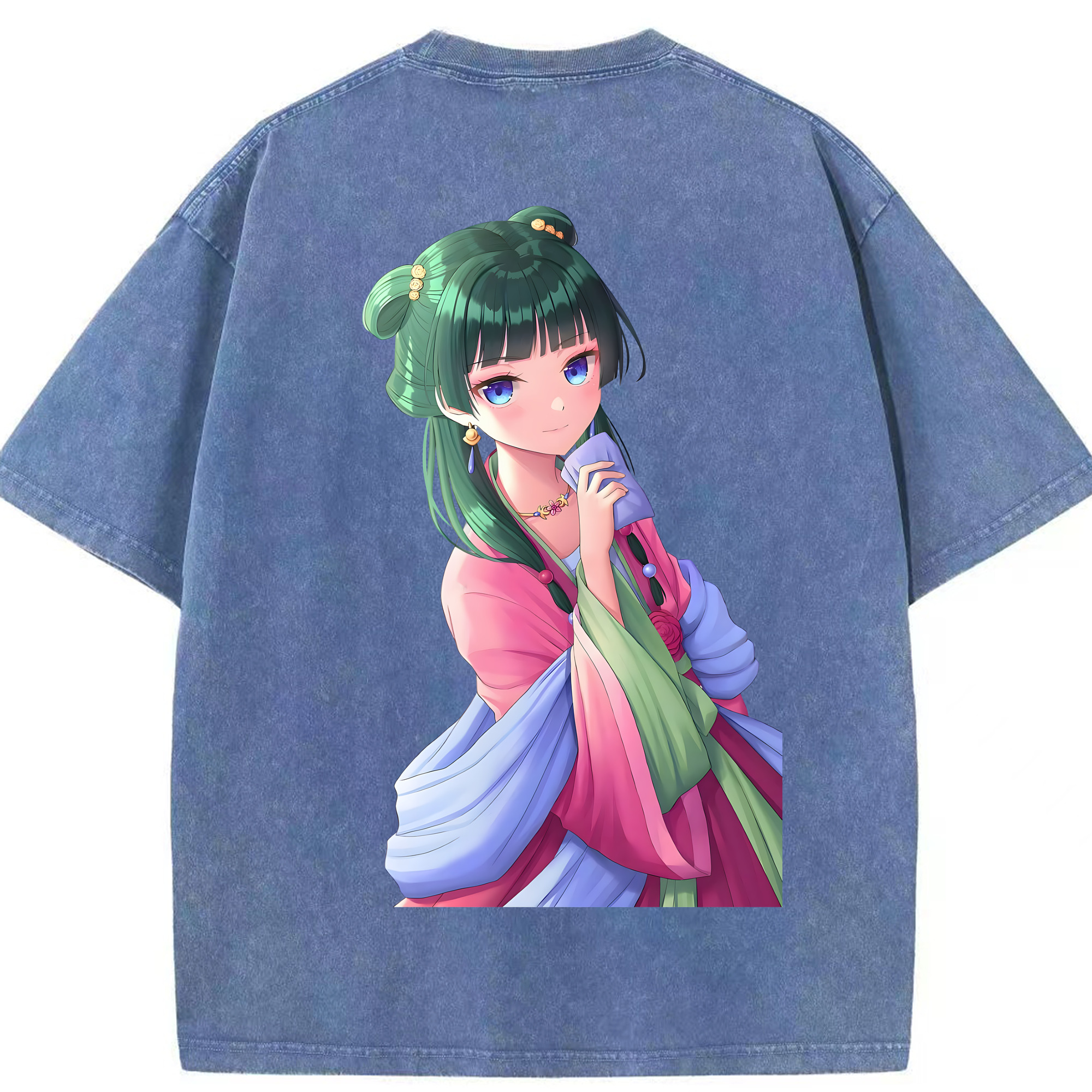 （画像用） 薬屋のひとりごと The Apothecary Diaries 綿100% ヴィンテージ風 半袖Tシャツ（背面プリント）