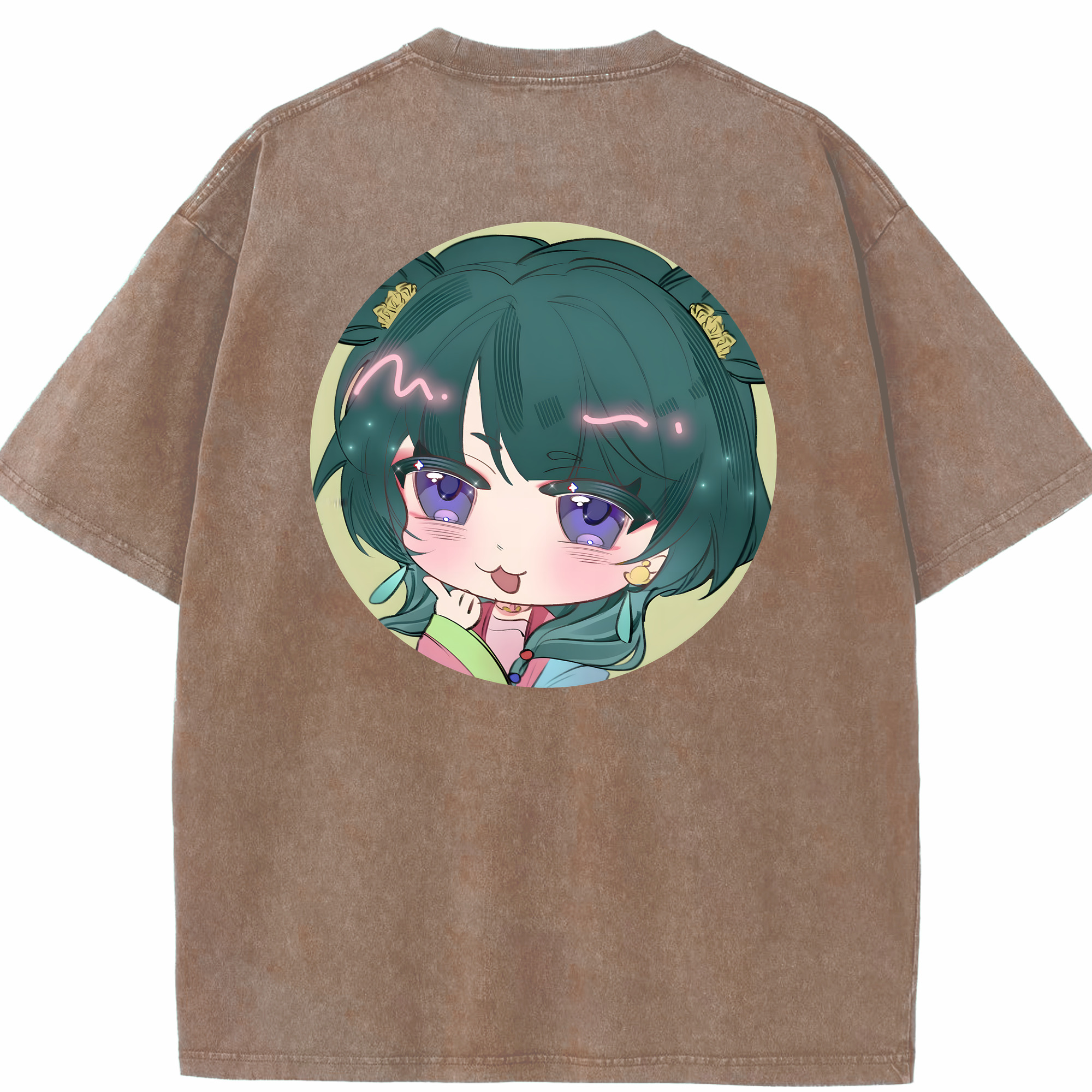 （画像用） 薬屋のひとりごと The Apothecary Diaries 綿100% ヴィンテージ風 半袖Tシャツ（背面プリント）