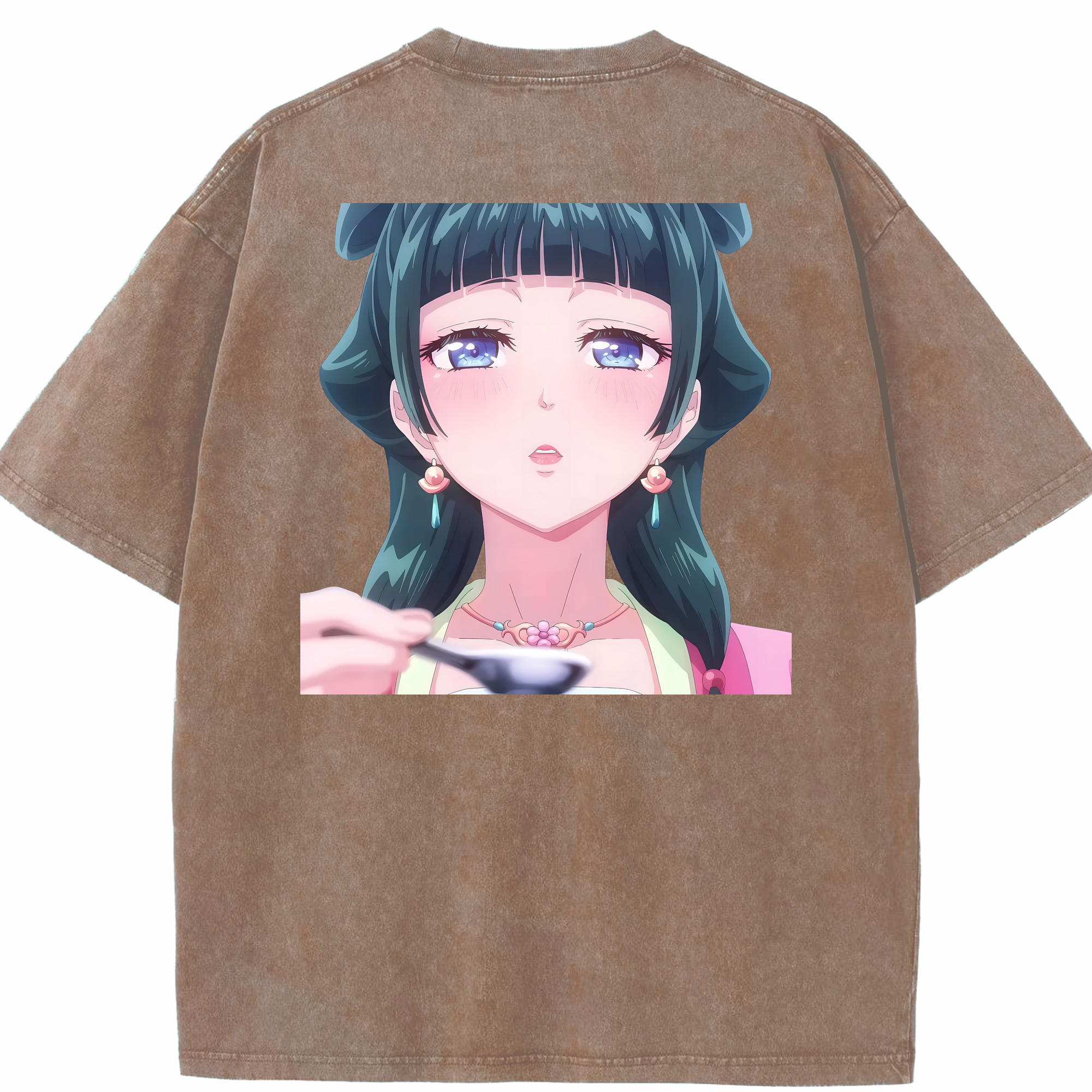（画像用） 薬屋のひとりごと The Apothecary Diaries 綿100% ヴィンテージ風 半袖Tシャツ（背面プリント）
