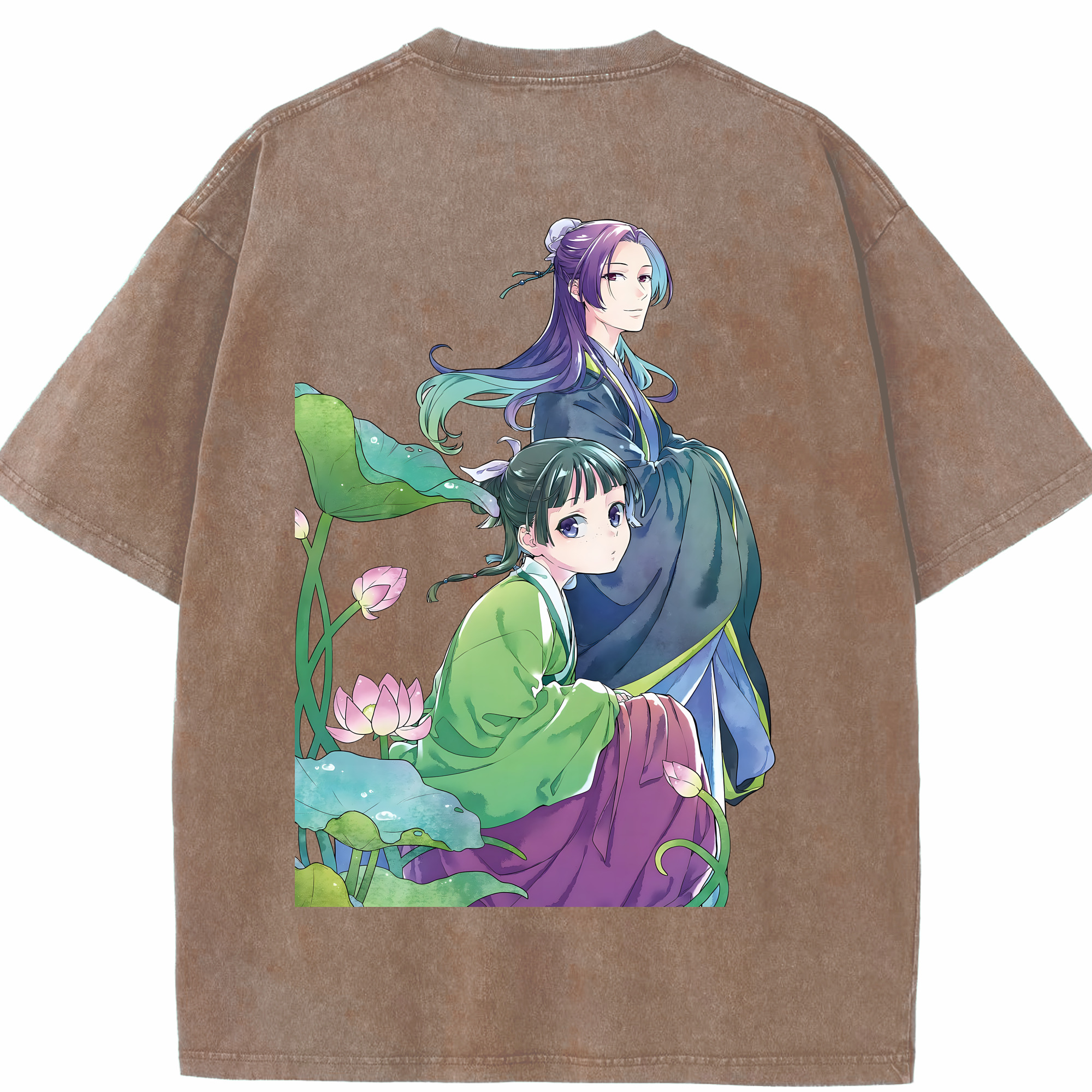 （画像用） 薬屋のひとりごと The Apothecary Diaries 綿100% ヴィンテージ風 半袖Tシャツ（背面プリント）