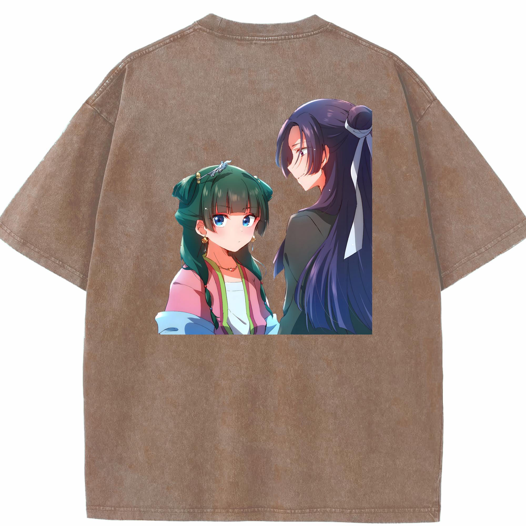 （画像用） 薬屋のひとりごと The Apothecary Diaries 綿100% ヴィンテージ風 半袖Tシャツ（背面プリント）