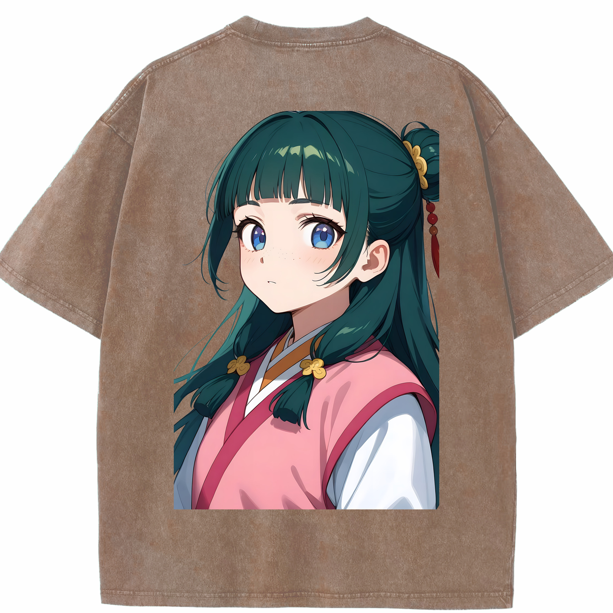 （画像用） 薬屋のひとりごと The Apothecary Diaries 綿100% ヴィンテージ風 半袖Tシャツ（背面プリント）