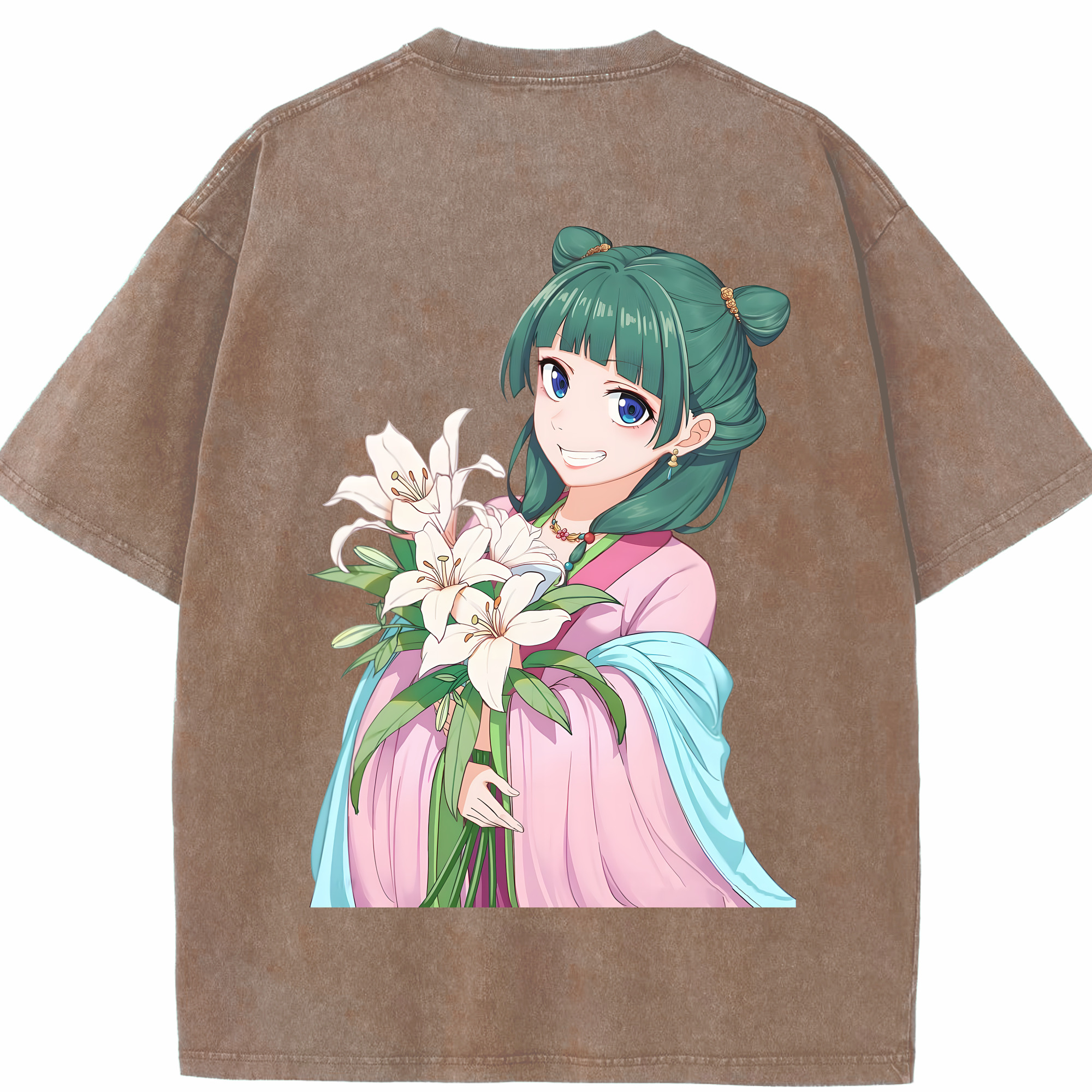 （画像用） 薬屋のひとりごと The Apothecary Diaries 綿100% ヴィンテージ風 半袖Tシャツ（背面プリント）
