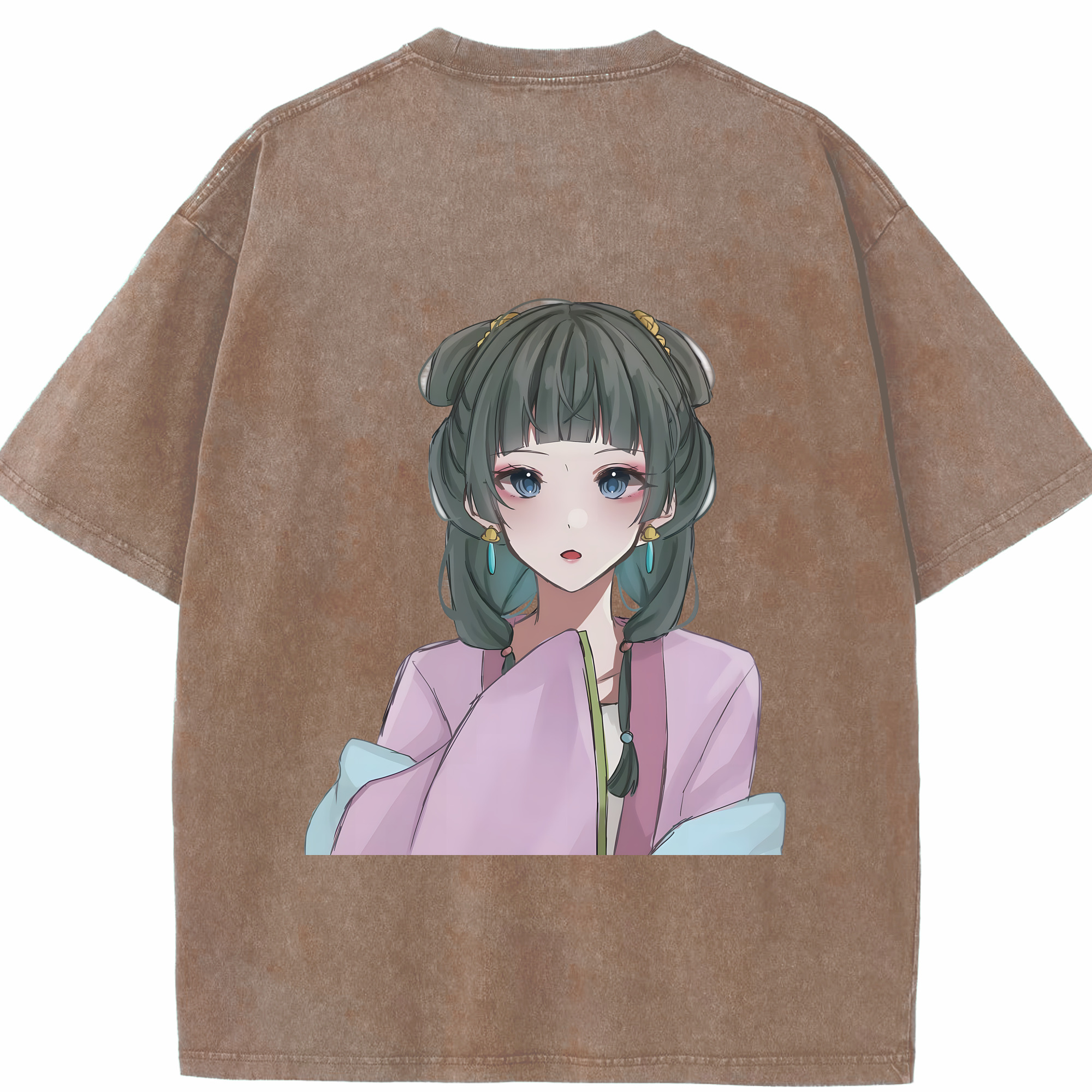 （画像用） 薬屋のひとりごと The Apothecary Diaries 綿100% ヴィンテージ風 半袖Tシャツ（背面プリント）