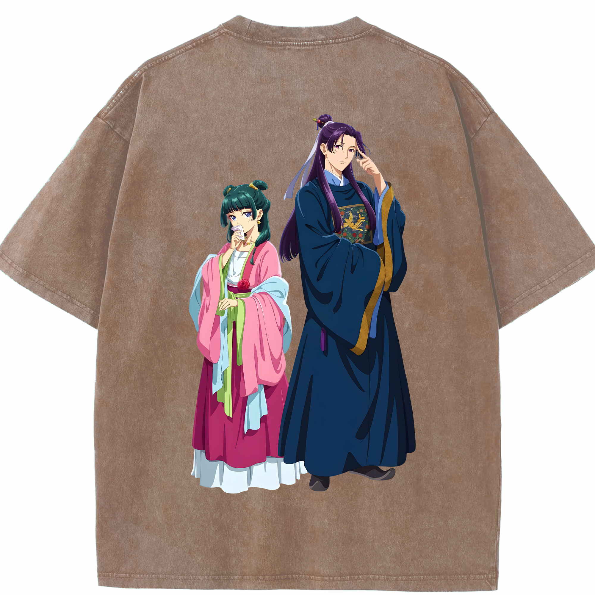 （画像用） 薬屋のひとりごと The Apothecary Diaries 綿100% ヴィンテージ風 半袖Tシャツ（背面プリント）