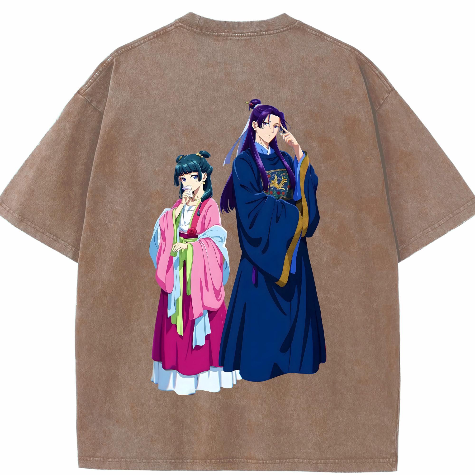 （画像用） 薬屋のひとりごと The Apothecary Diaries 綿100% ヴィンテージ風 半袖Tシャツ（背面プリント）