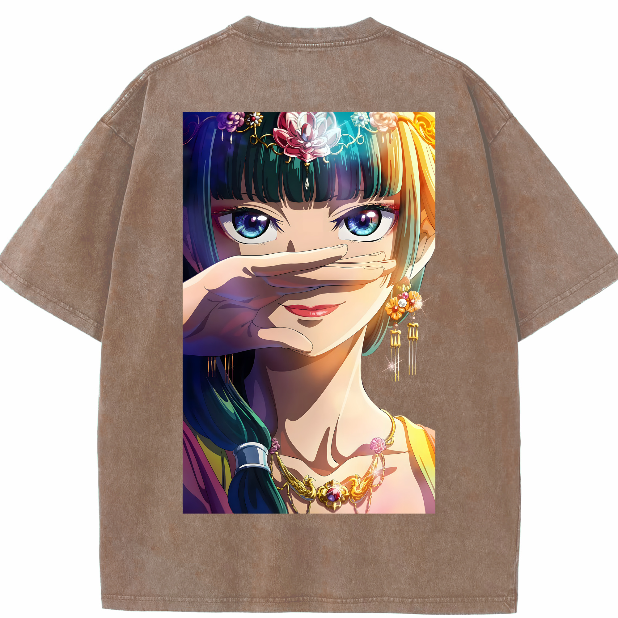 （画像用） 薬屋のひとりごと The Apothecary Diaries 綿100% ヴィンテージ風 半袖Tシャツ（背面プリント）
