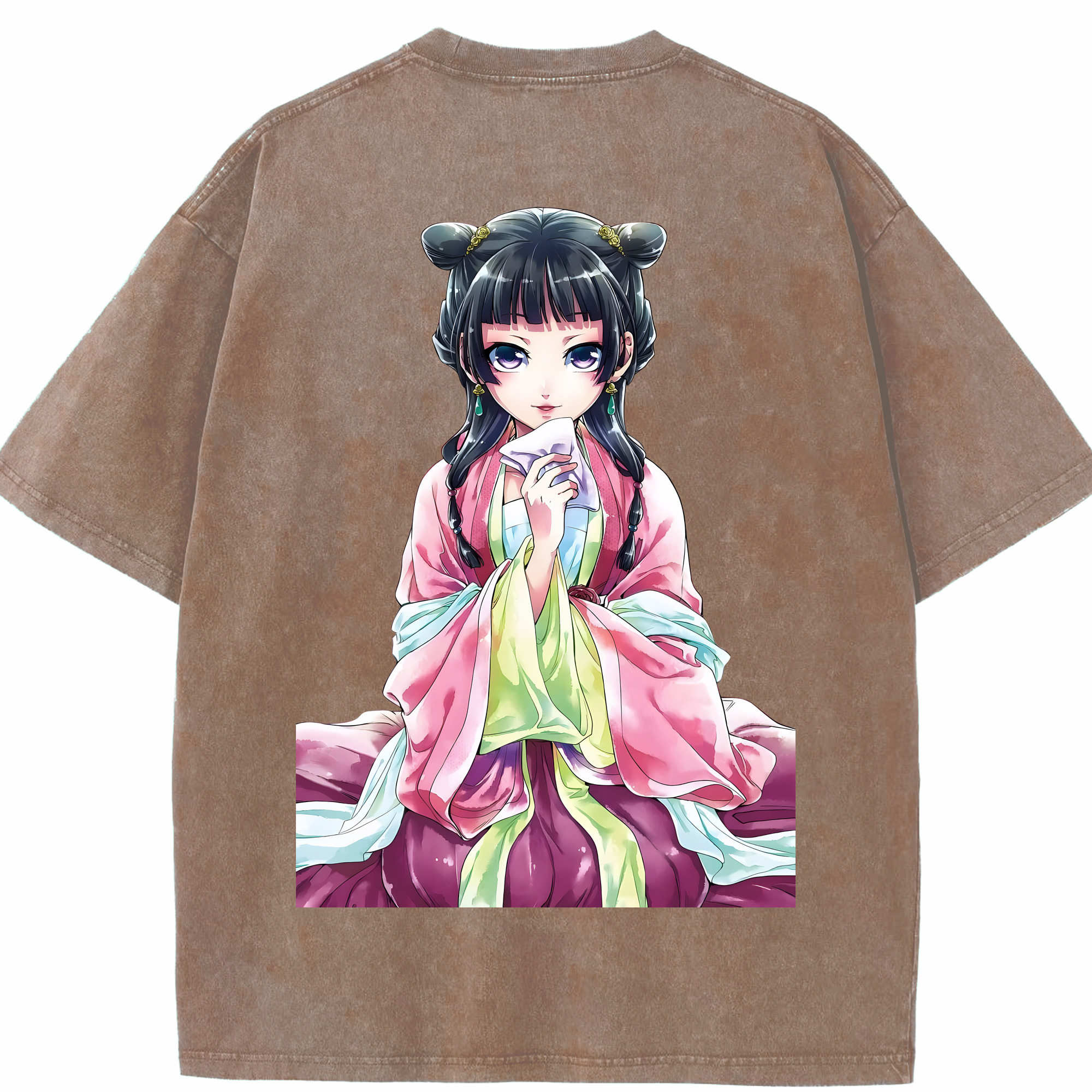 （画像用） 薬屋のひとりごと The Apothecary Diaries 綿100% ヴィンテージ風 半袖Tシャツ（背面プリント）