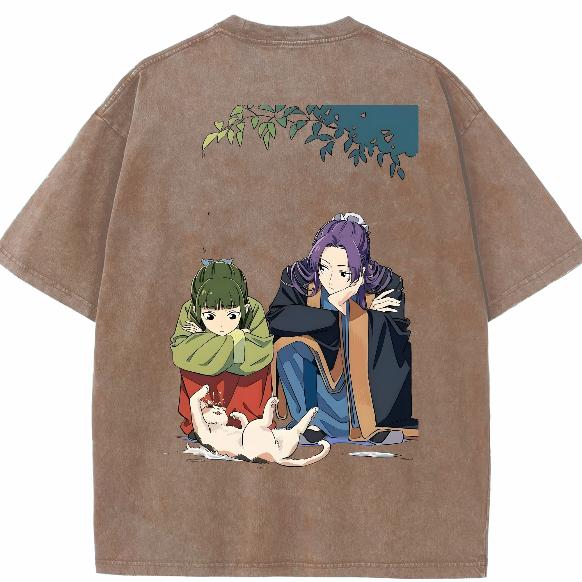 （画像用） 薬屋のひとりごと The Apothecary Diaries 綿100% ヴィンテージ風 半袖Tシャツ（背面プリント）