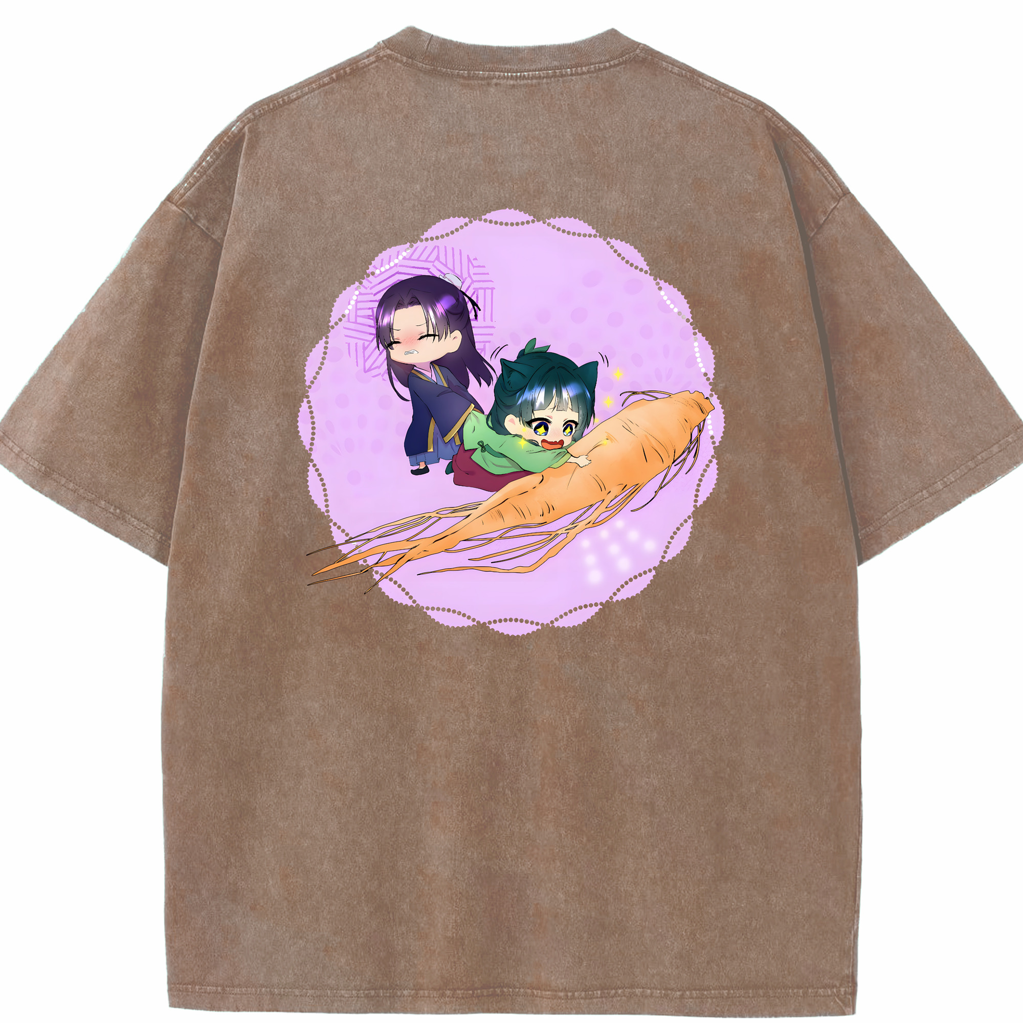 （画像用） 薬屋のひとりごと The Apothecary Diaries 綿100% ヴィンテージ風 半袖Tシャツ（背面プリント）