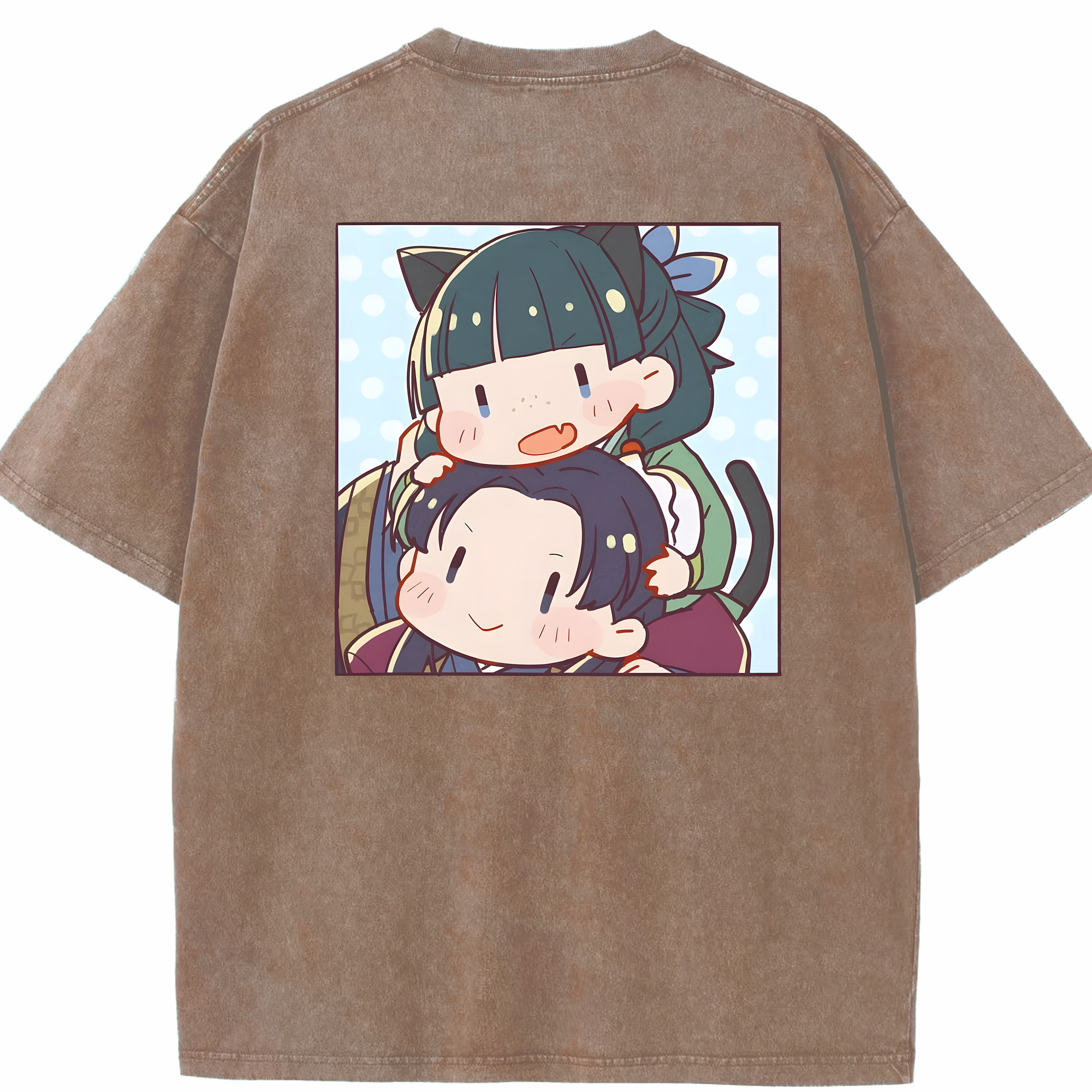 （画像用） 薬屋のひとりごと The Apothecary Diaries 綿100% ヴィンテージ風 半袖Tシャツ（背面プリント）