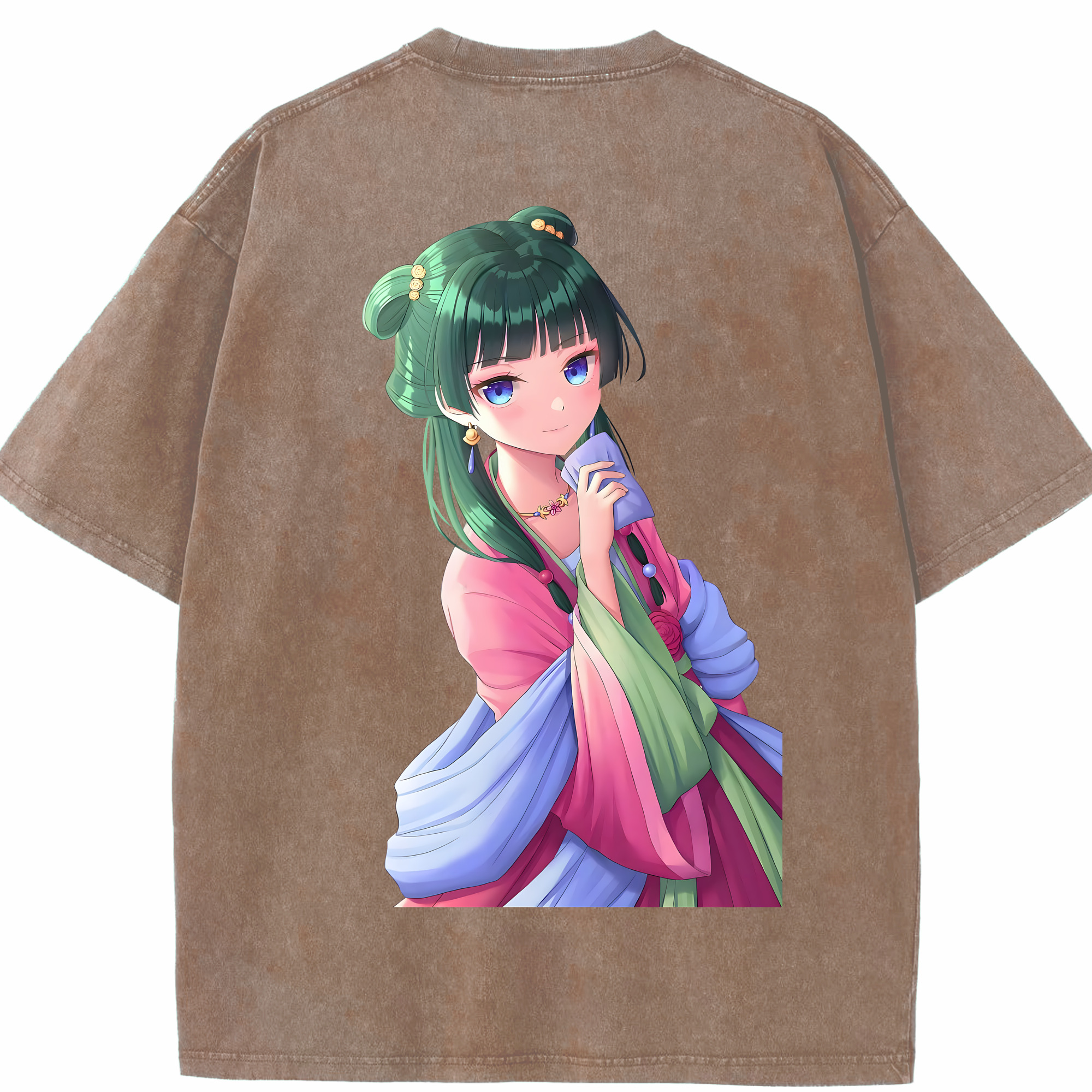（画像用） 薬屋のひとりごと The Apothecary Diaries 綿100% ヴィンテージ風 半袖Tシャツ（背面プリント）