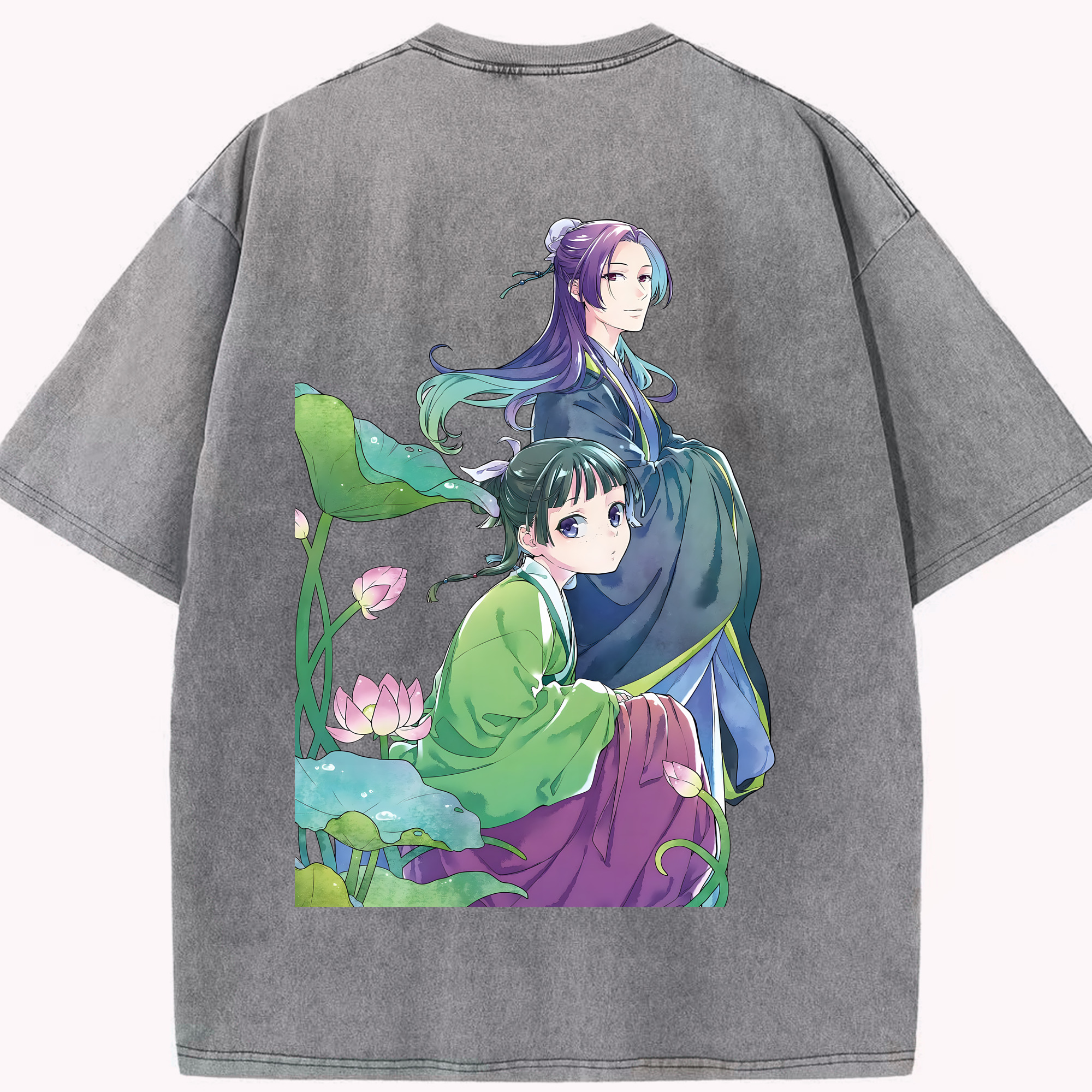 （画像用） 薬屋のひとりごと The Apothecary Diaries 綿100% ヴィンテージ風 半袖Tシャツ（背面プリント）