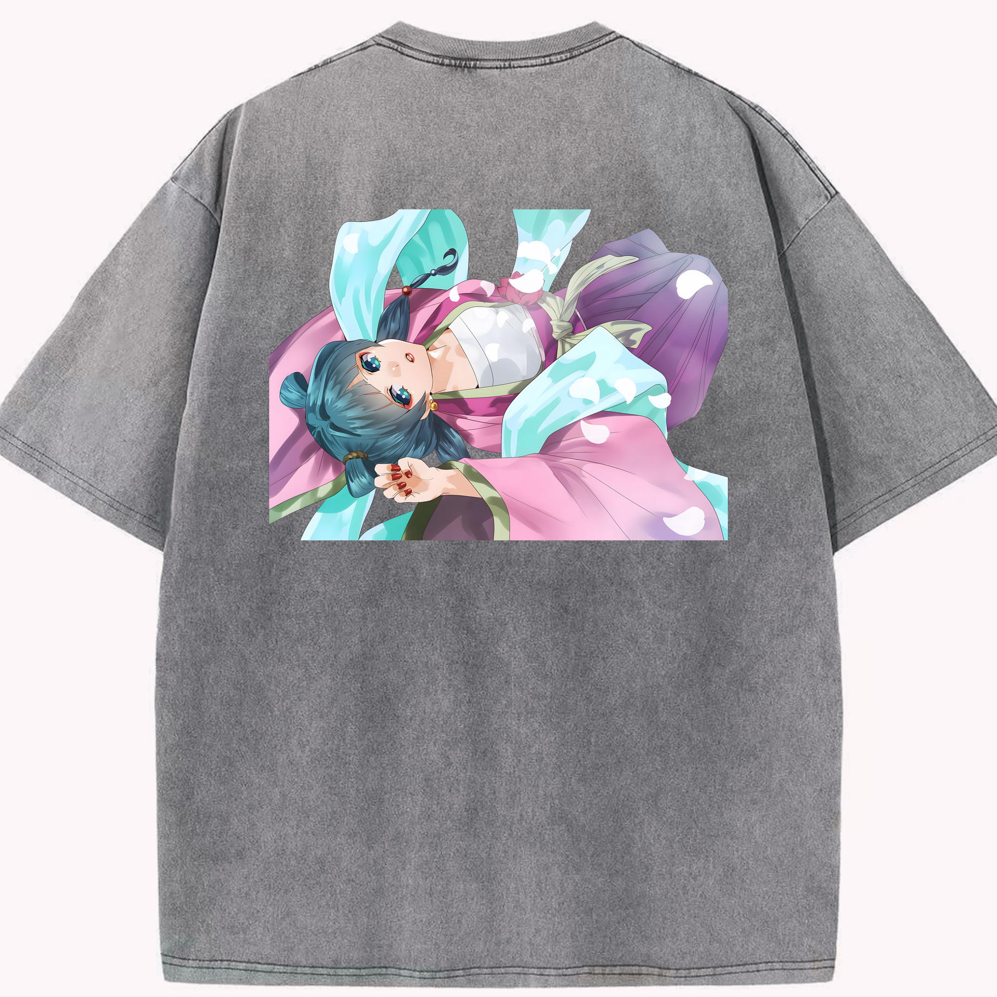 （画像用） 薬屋のひとりごと The Apothecary Diaries 綿100% ヴィンテージ風 半袖Tシャツ（背面プリント）