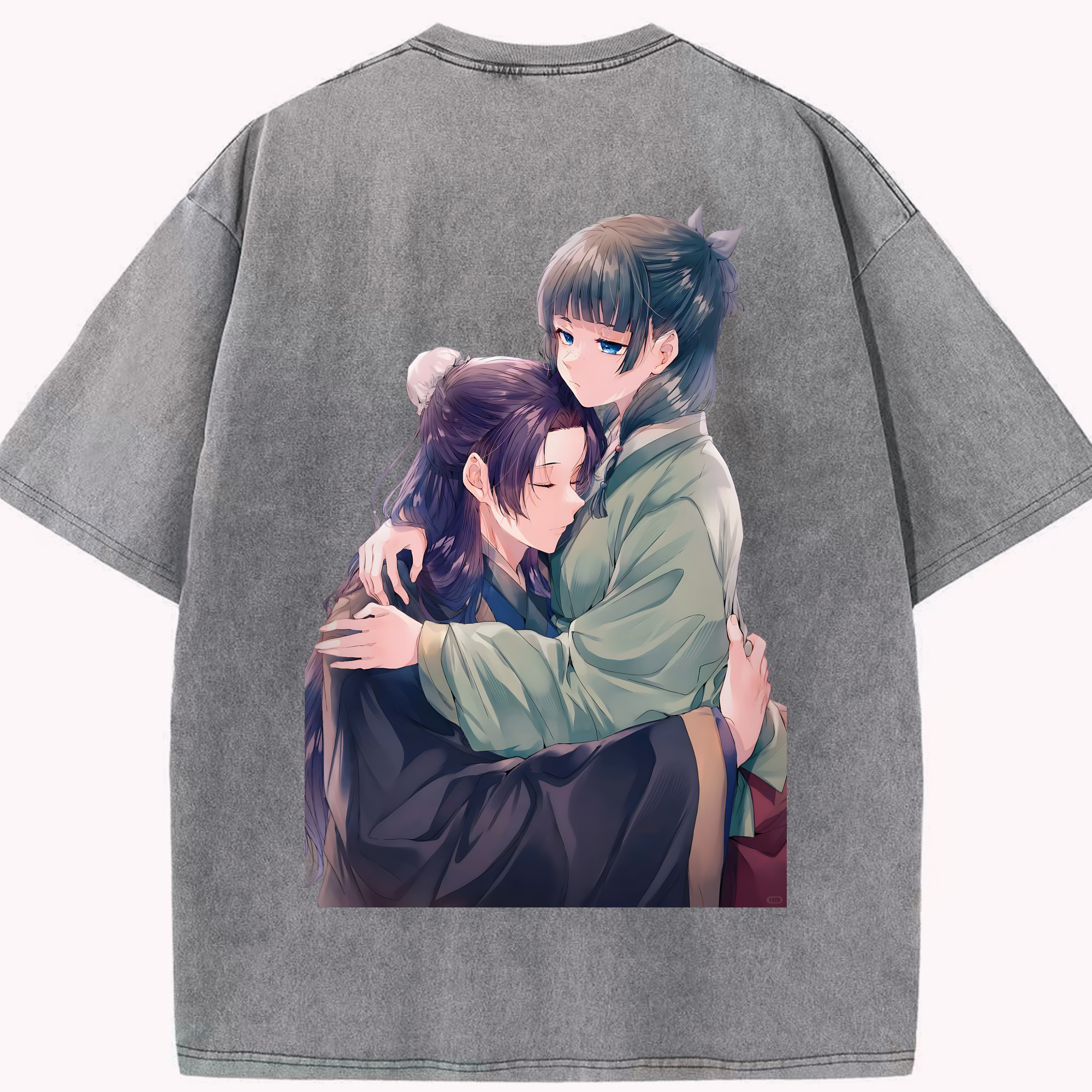 （画像用） 薬屋のひとりごと The Apothecary Diaries 綿100% ヴィンテージ風 半袖Tシャツ（背面プリント）