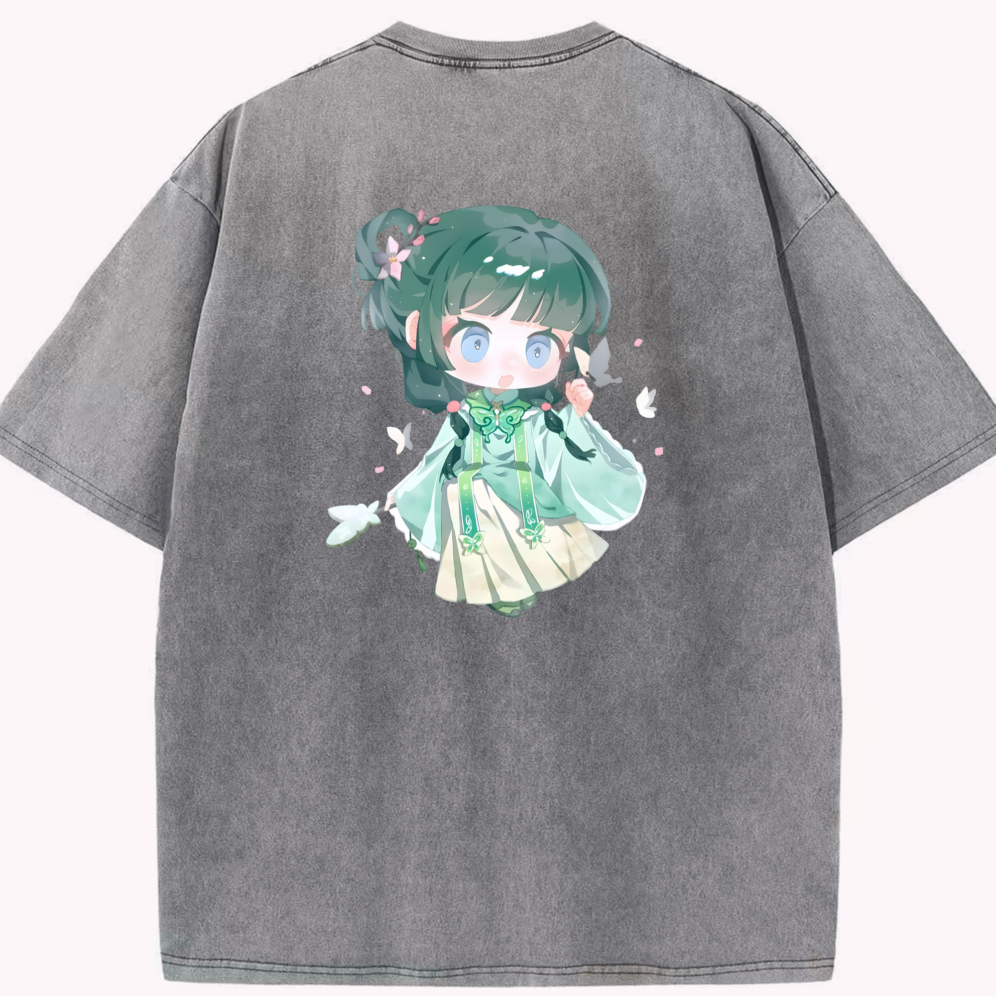 （画像用） 薬屋のひとりごと The Apothecary Diaries 綿100% ヴィンテージ風 半袖Tシャツ（背面プリント）