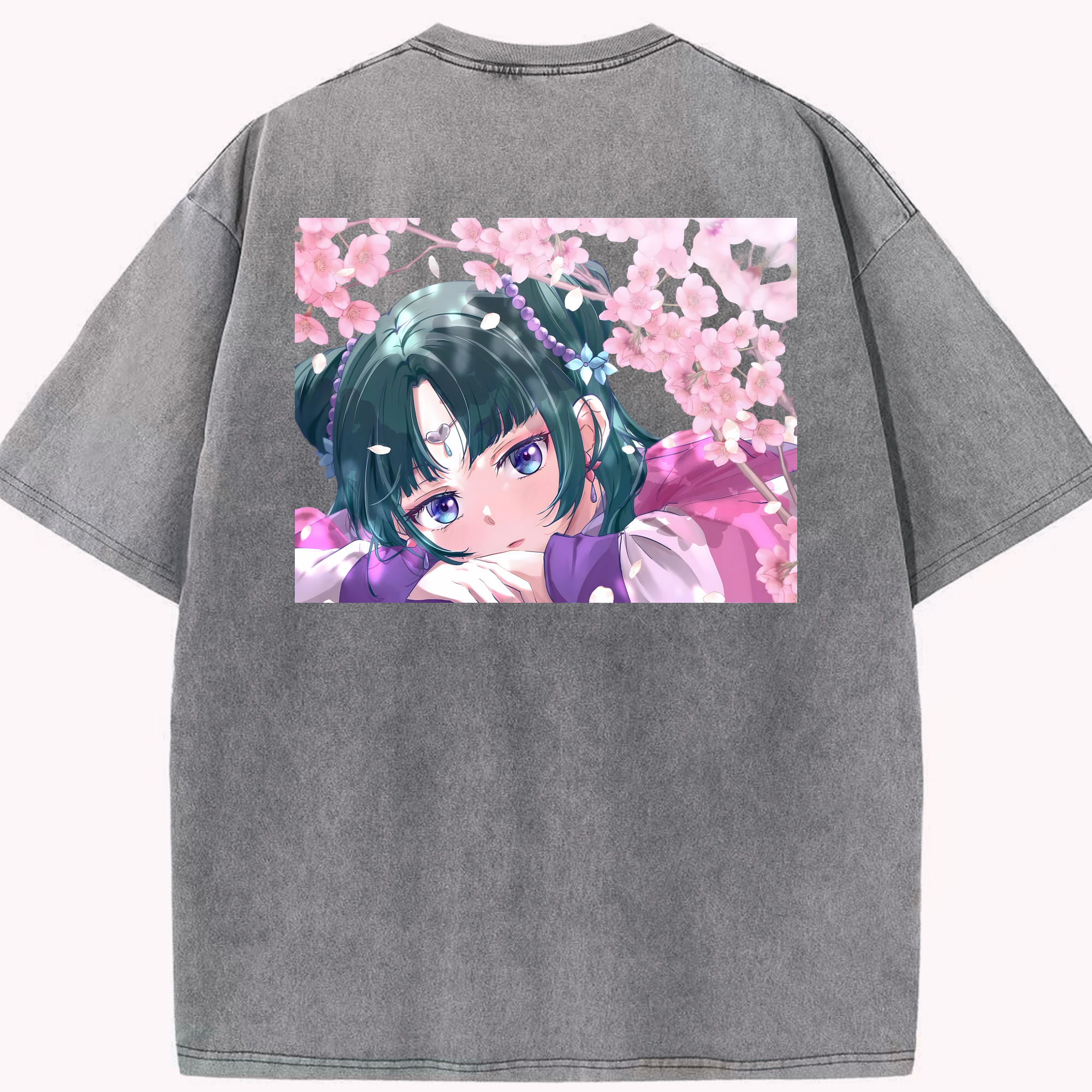 （画像用） 薬屋のひとりごと The Apothecary Diaries 綿100% ヴィンテージ風 半袖Tシャツ（背面プリント）