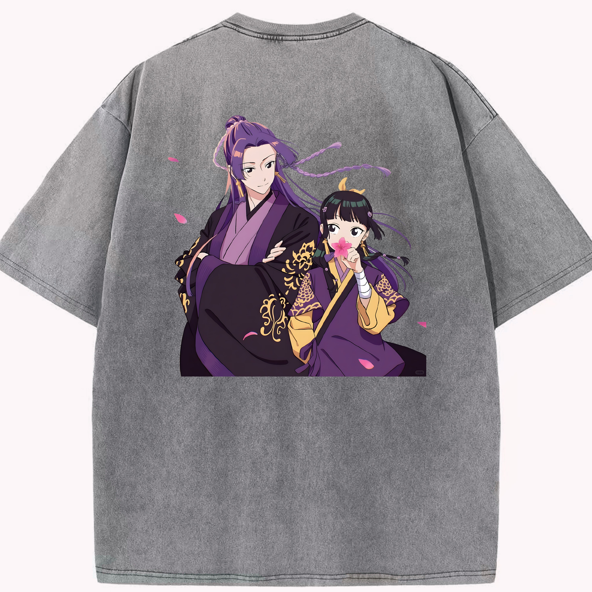 （画像用） 薬屋のひとりごと The Apothecary Diaries 綿100% ヴィンテージ風 半袖Tシャツ（背面プリント）
