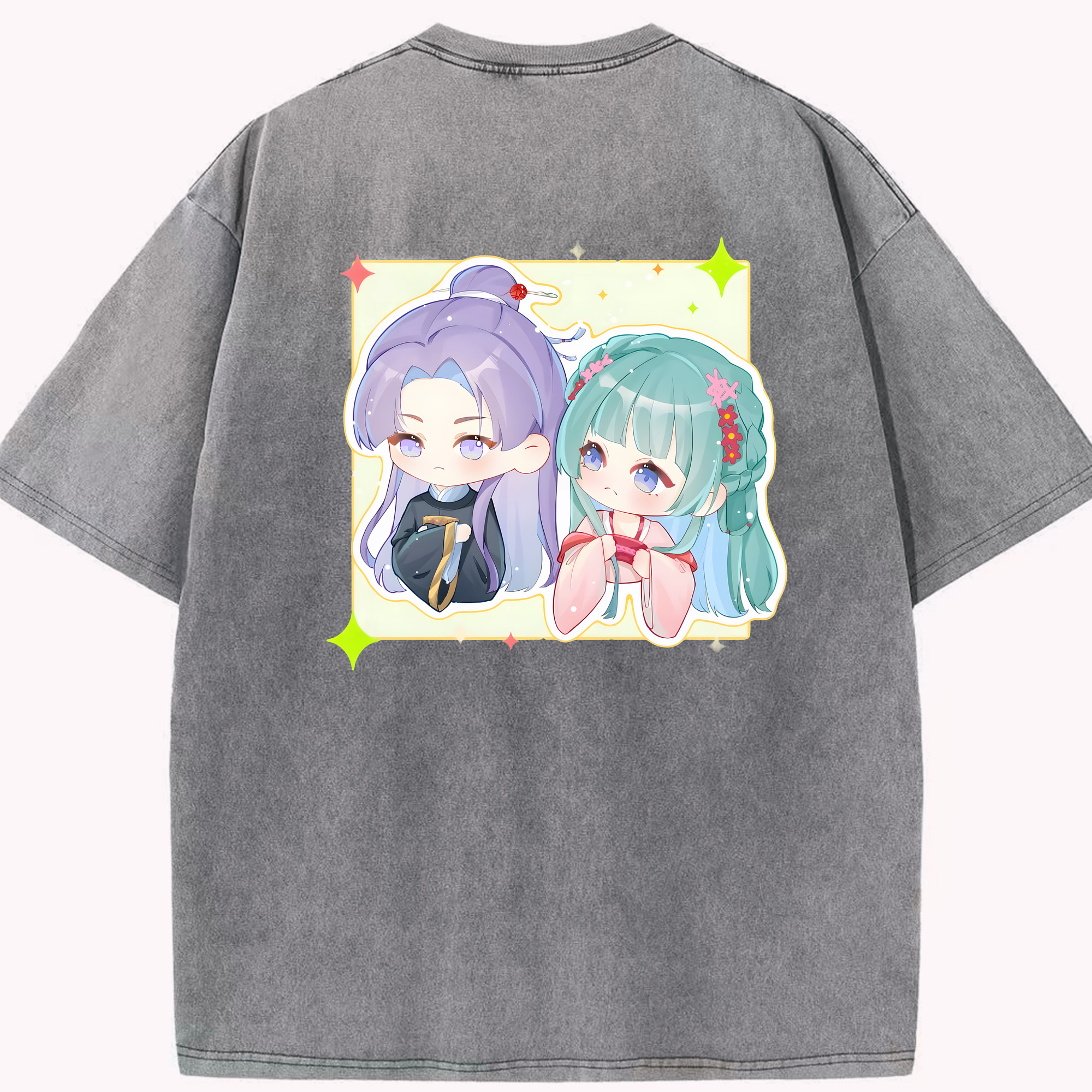 （画像用） 薬屋のひとりごと The Apothecary Diaries 綿100% ヴィンテージ風 半袖Tシャツ（背面プリント）