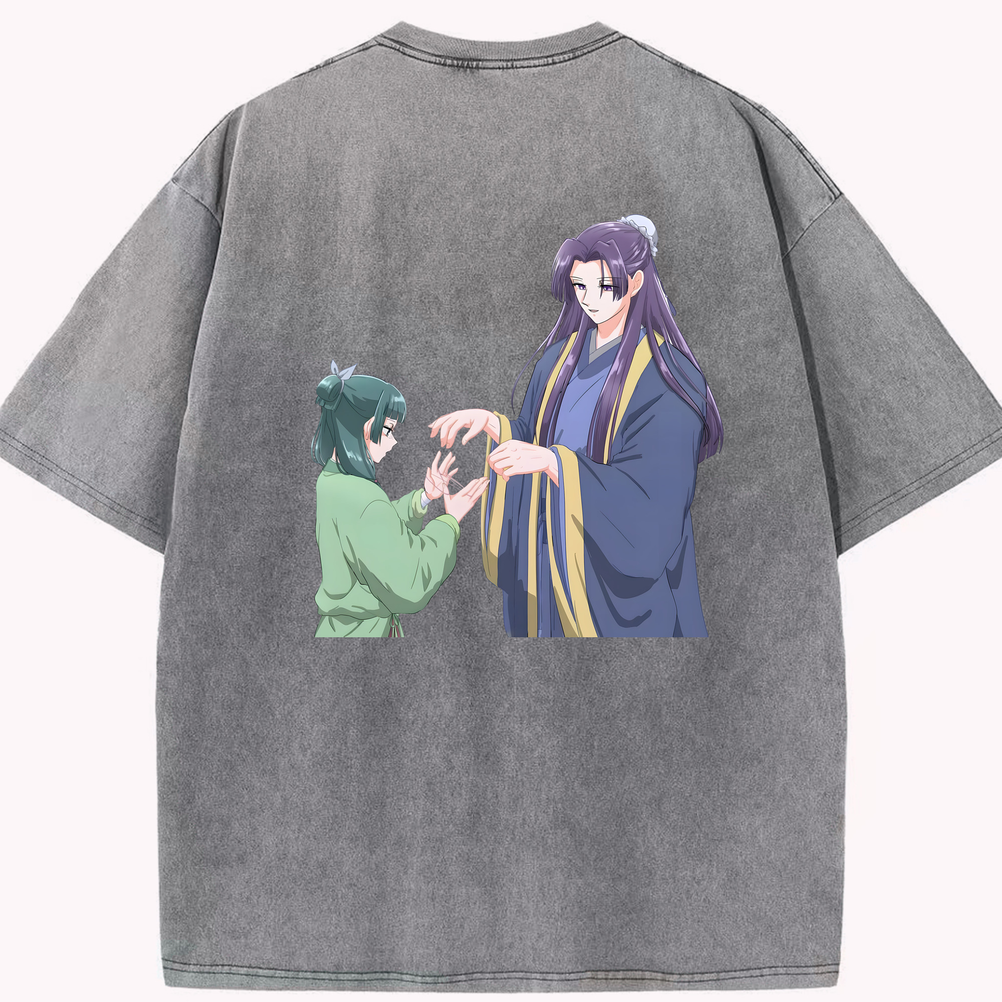 （画像用） 薬屋のひとりごと The Apothecary Diaries 綿100% ヴィンテージ風 半袖Tシャツ（背面プリント）