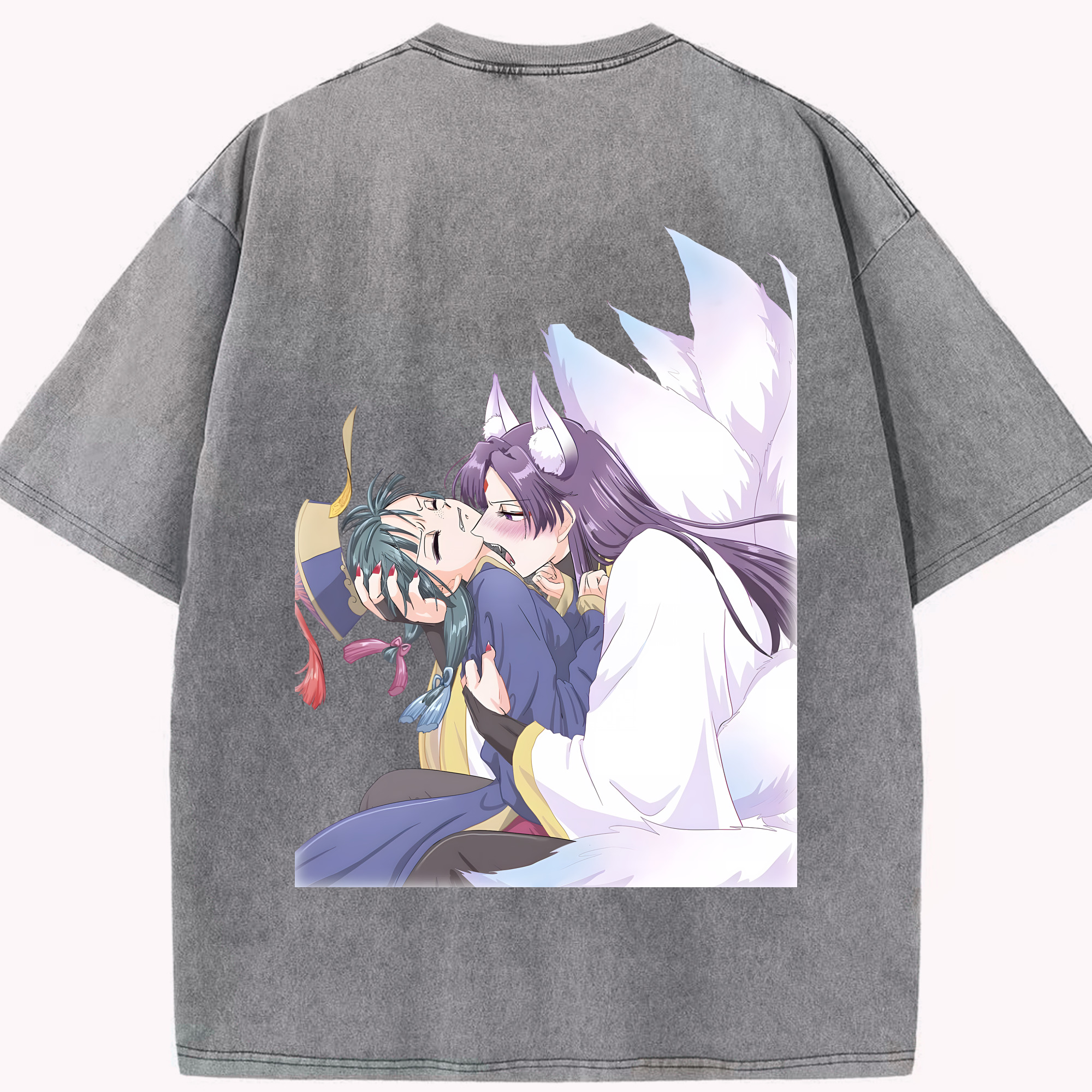 （画像用） 薬屋のひとりごと The Apothecary Diaries 綿100% ヴィンテージ風 半袖Tシャツ（背面プリント）