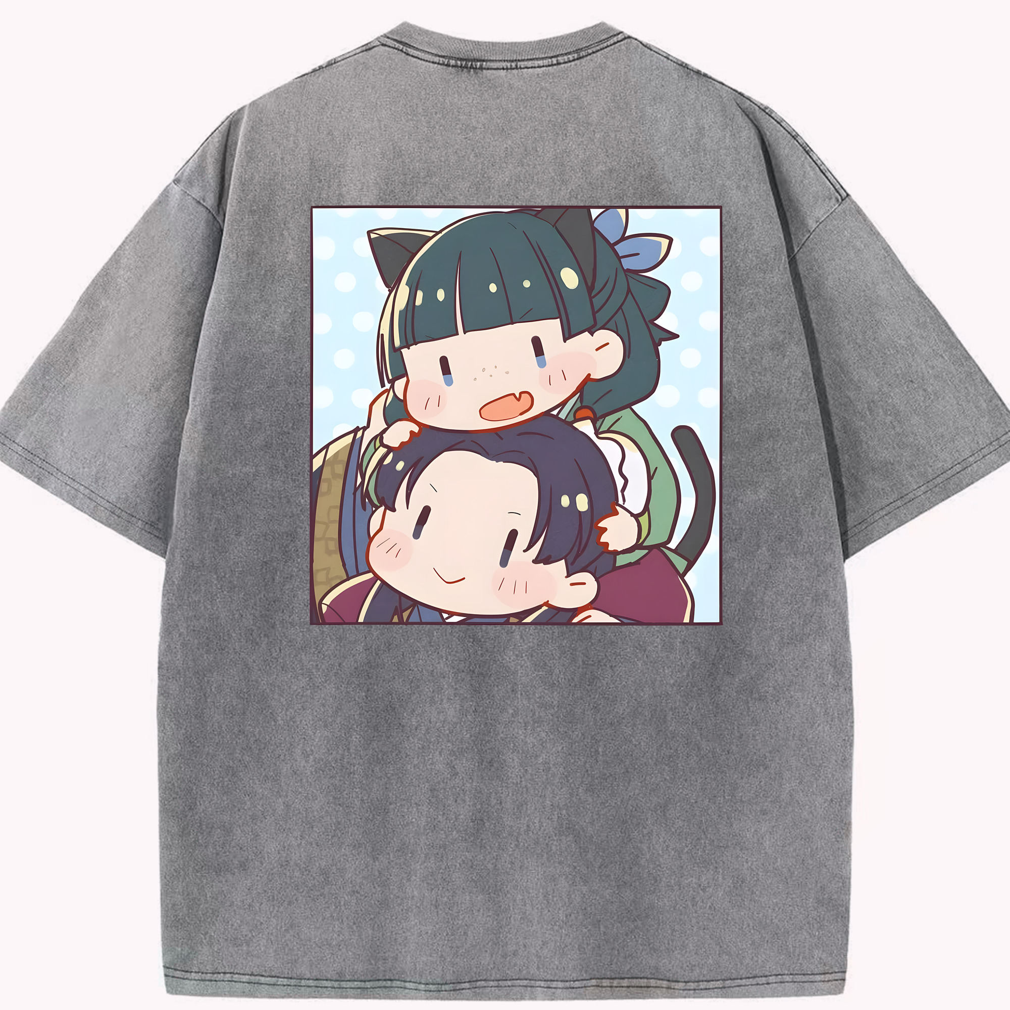 （画像用） 薬屋のひとりごと The Apothecary Diaries 綿100% ヴィンテージ風 半袖Tシャツ（背面プリント）