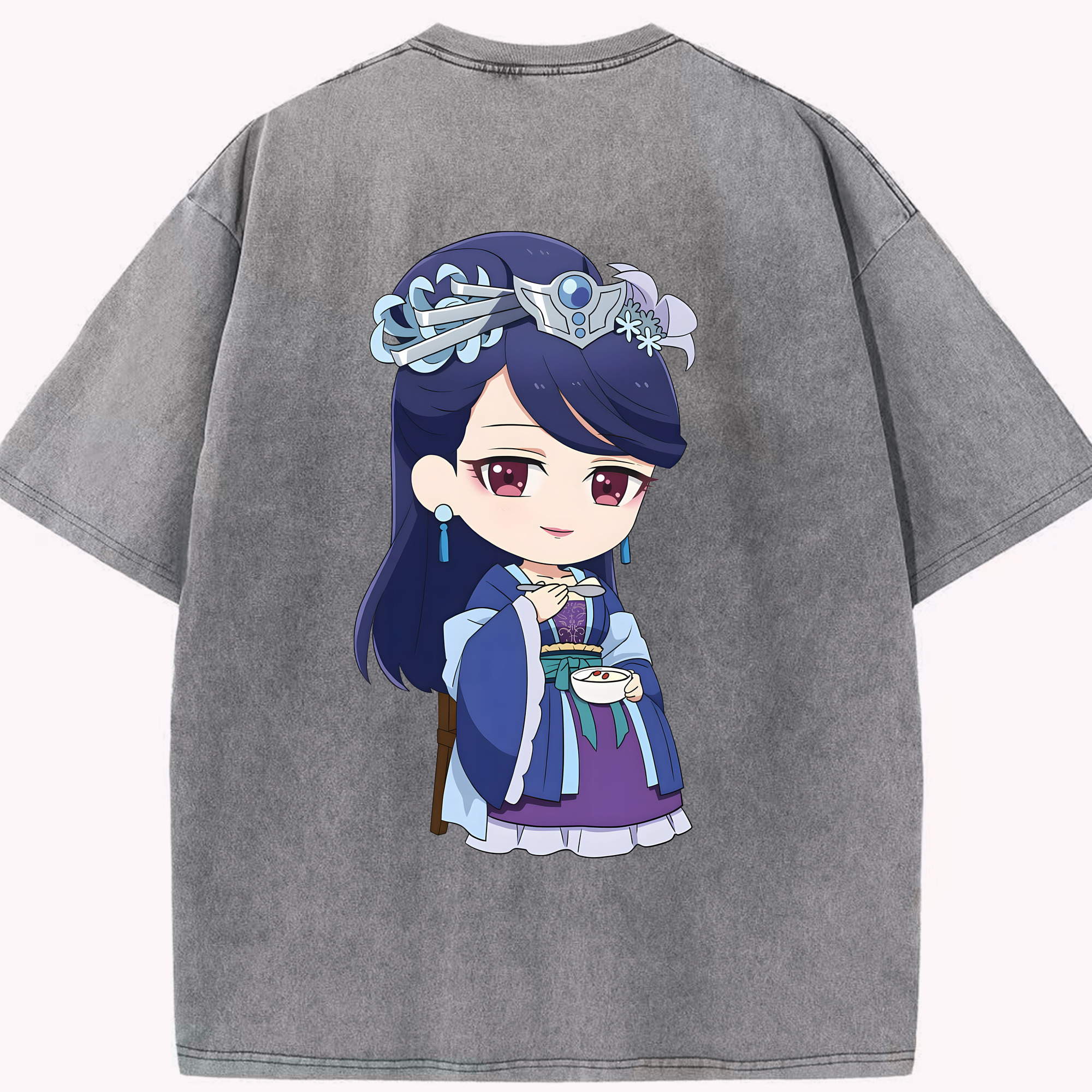 （画像用） 薬屋のひとりごと The Apothecary Diaries 綿100% ヴィンテージ風 半袖Tシャツ（背面プリント）