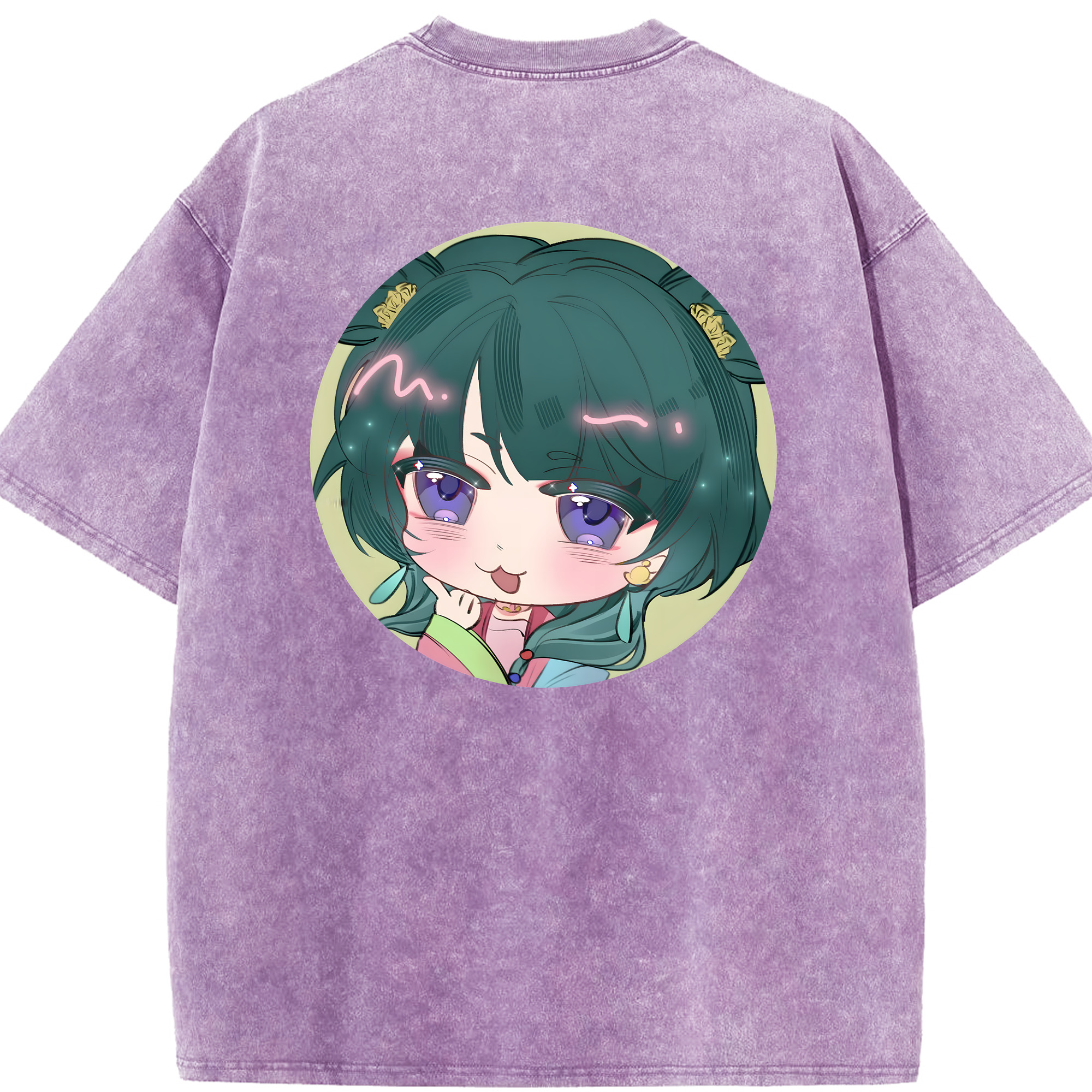 （画像用） 薬屋のひとりごと The Apothecary Diaries 綿100% ヴィンテージ風 半袖Tシャツ（背面プリント）
