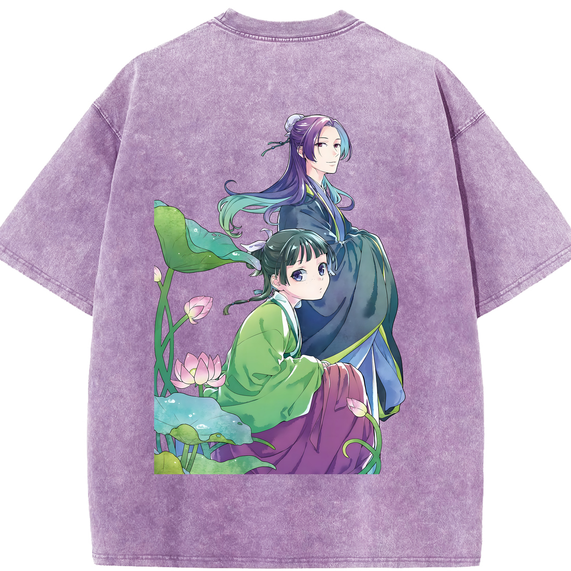 （画像用） 薬屋のひとりごと The Apothecary Diaries 綿100% ヴィンテージ風 半袖Tシャツ（背面プリント）