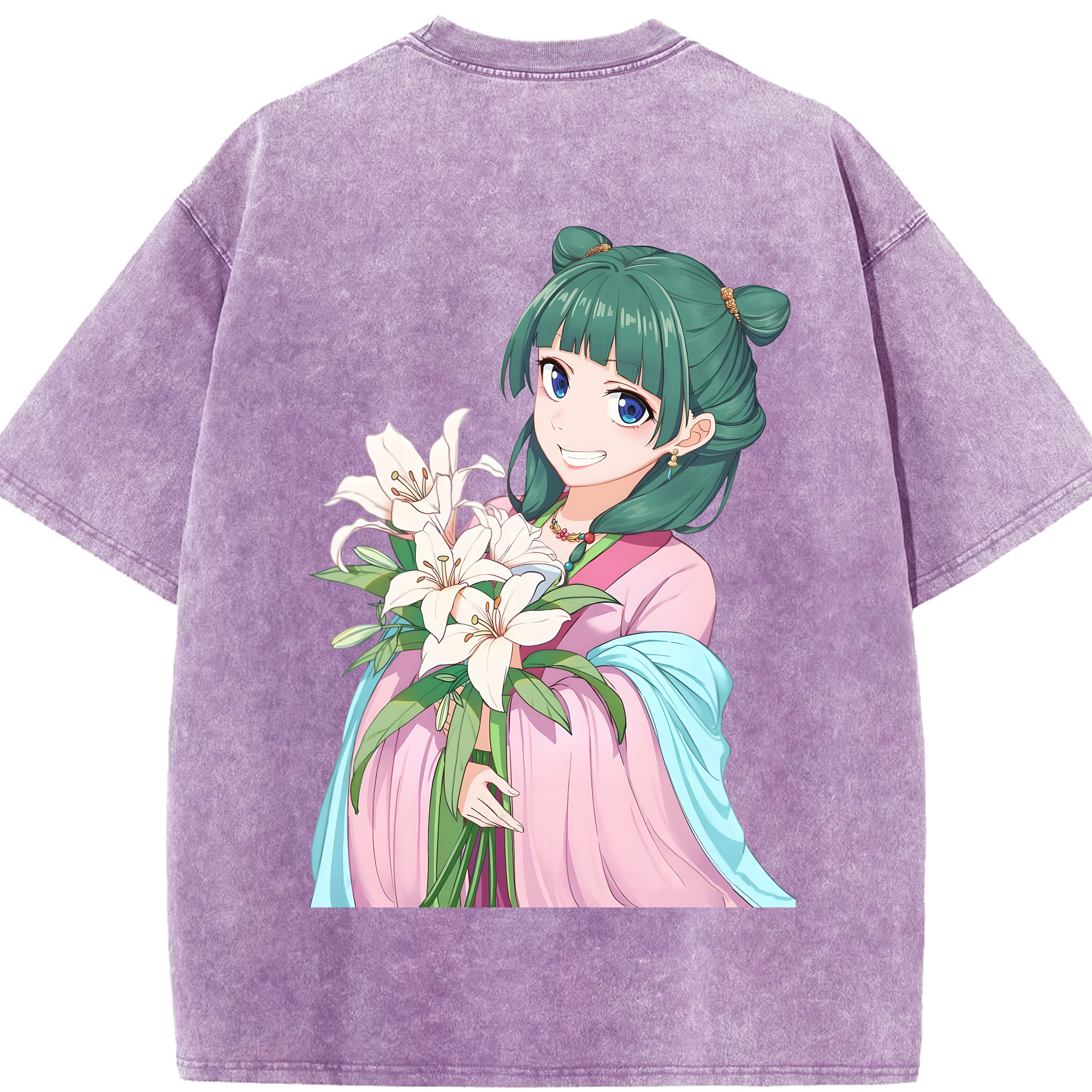 （画像用） 薬屋のひとりごと The Apothecary Diaries 綿100% ヴィンテージ風 半袖Tシャツ（背面プリント）