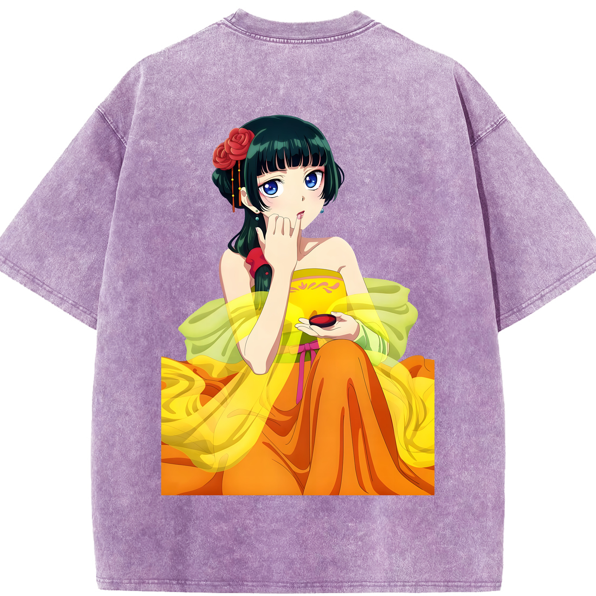 （画像用） 薬屋のひとりごと The Apothecary Diaries 綿100% ヴィンテージ風 半袖Tシャツ（背面プリント）