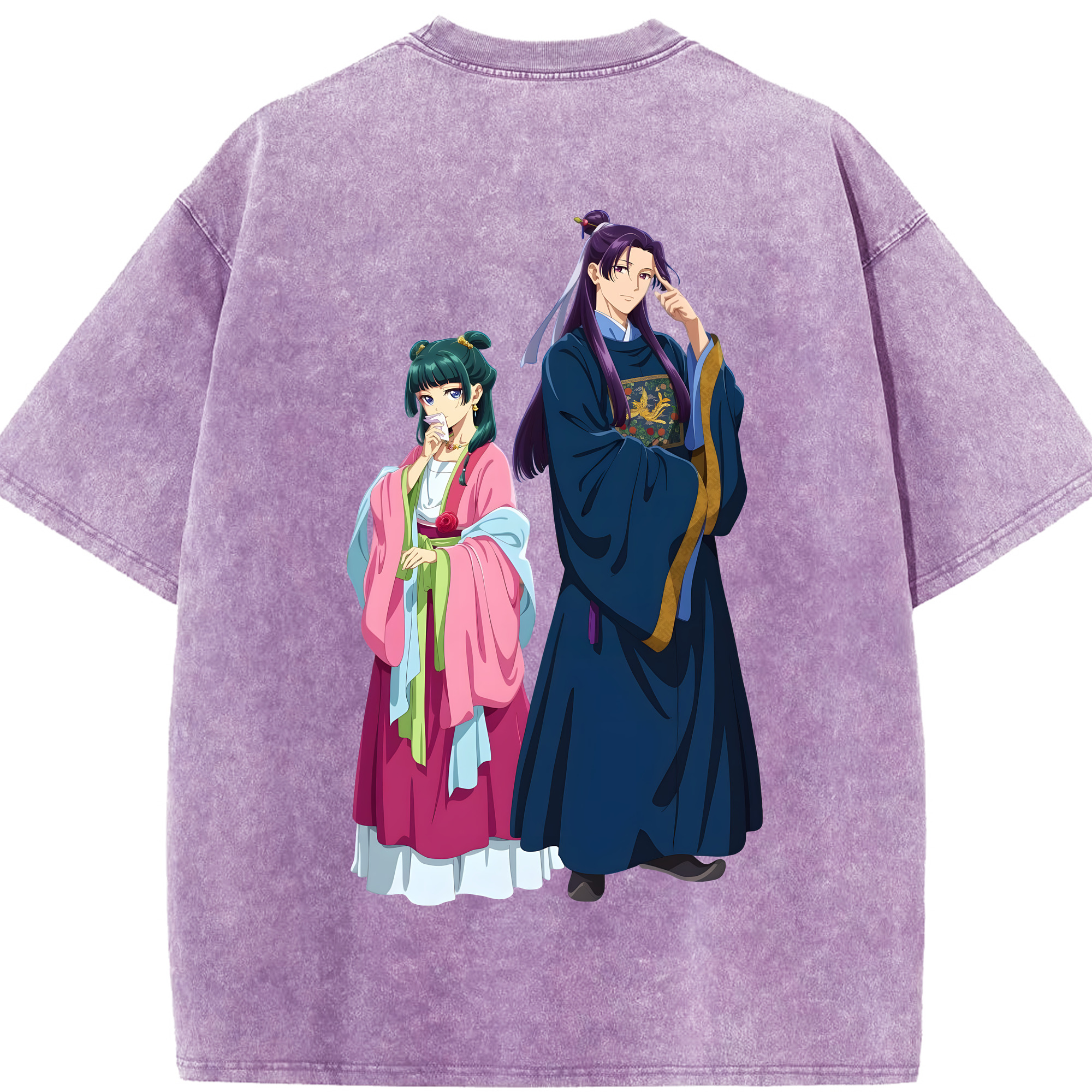 （画像用） 薬屋のひとりごと The Apothecary Diaries 綿100% ヴィンテージ風 半袖Tシャツ（背面プリント）