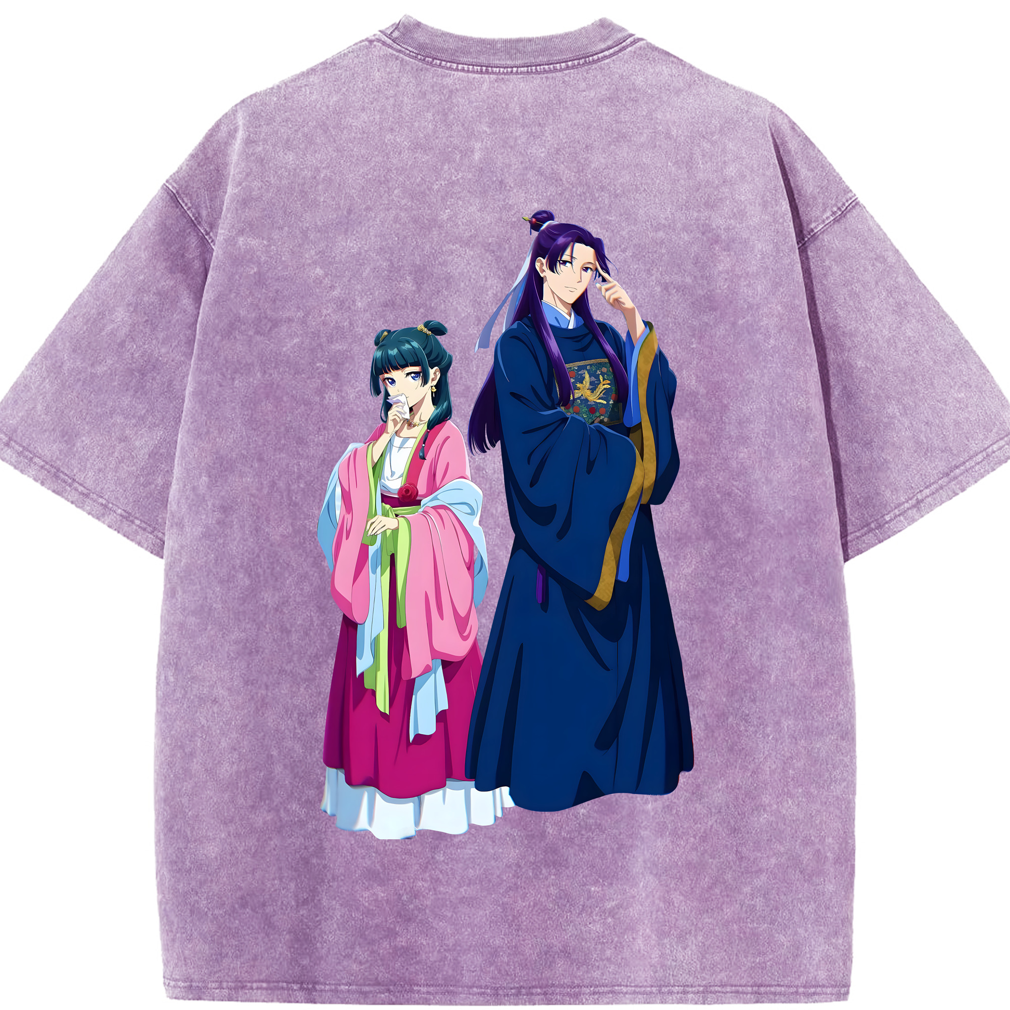 （画像用） 薬屋のひとりごと The Apothecary Diaries 綿100% ヴィンテージ風 半袖Tシャツ（背面プリント）